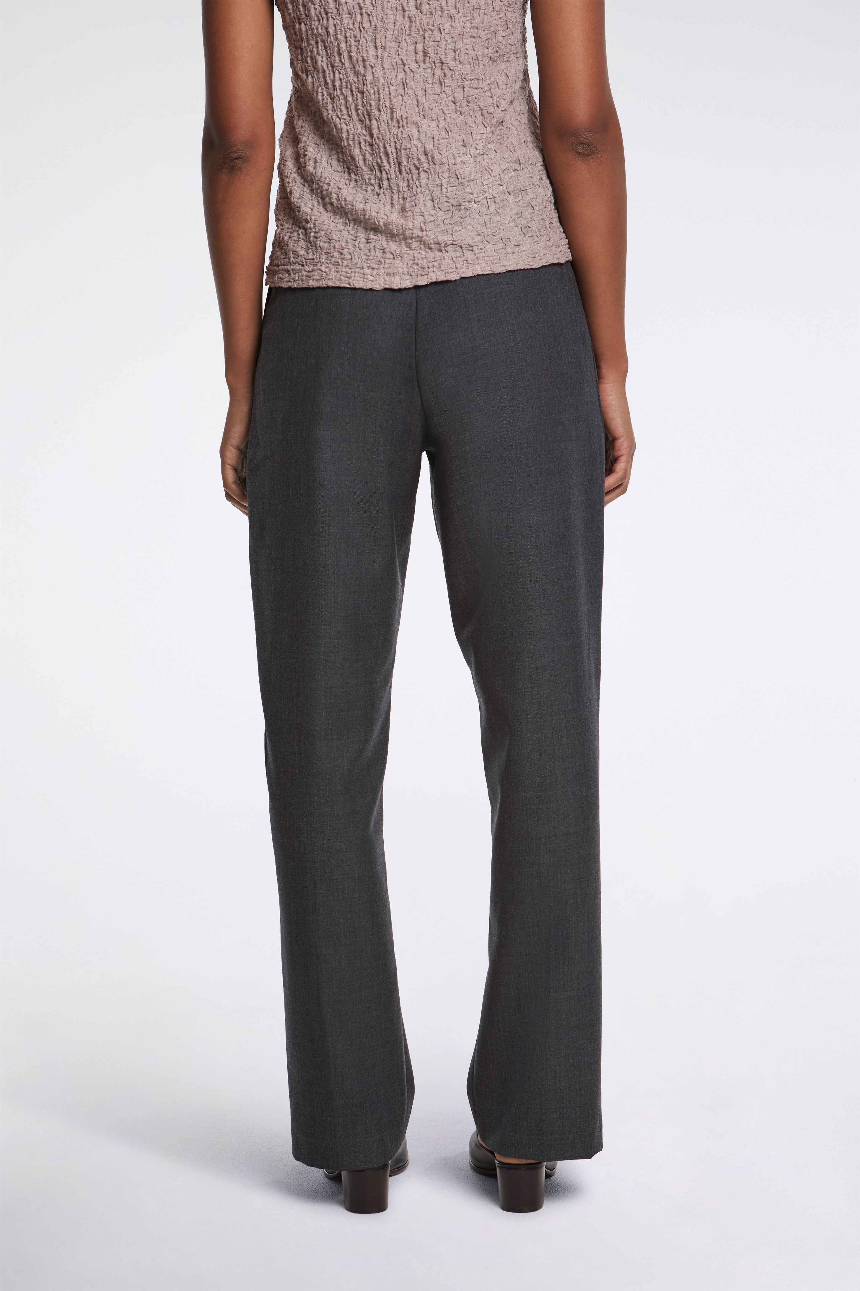 Double Pleated Trouser Slate