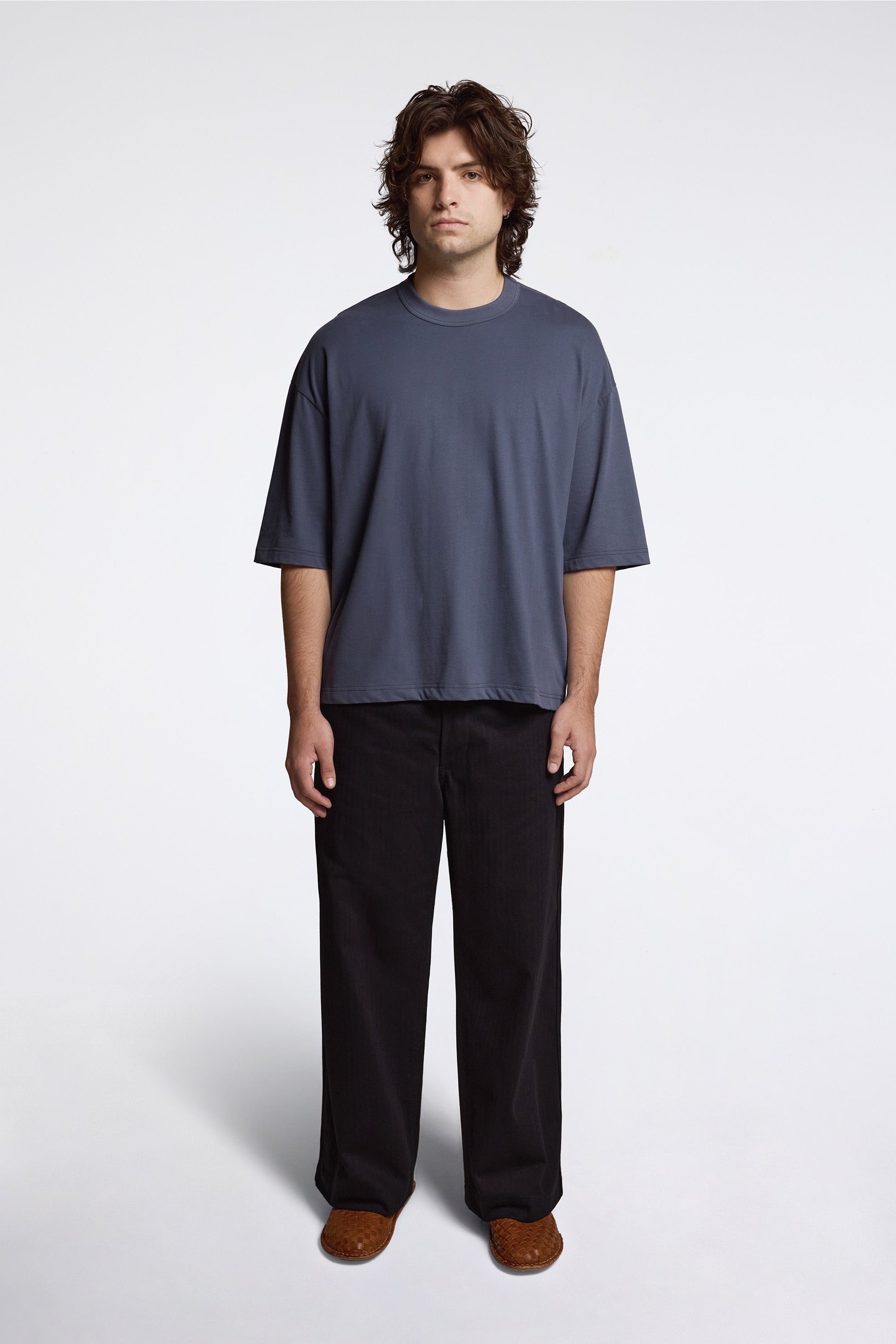 Herringbone Work Trousers Black