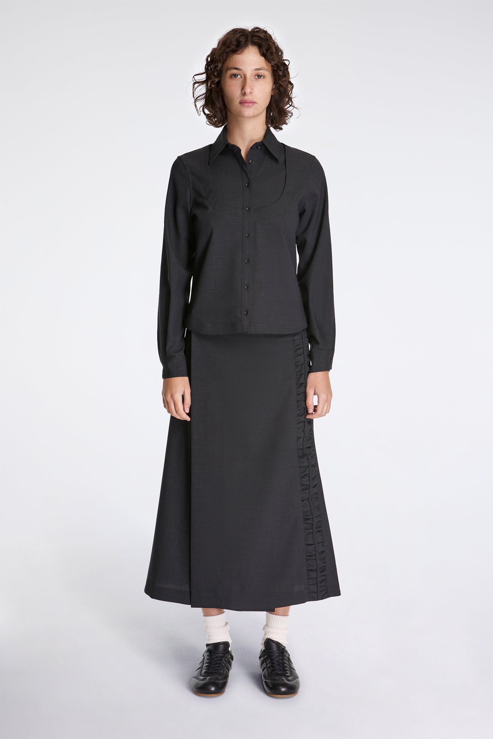 Sakura Shirt Charcoal