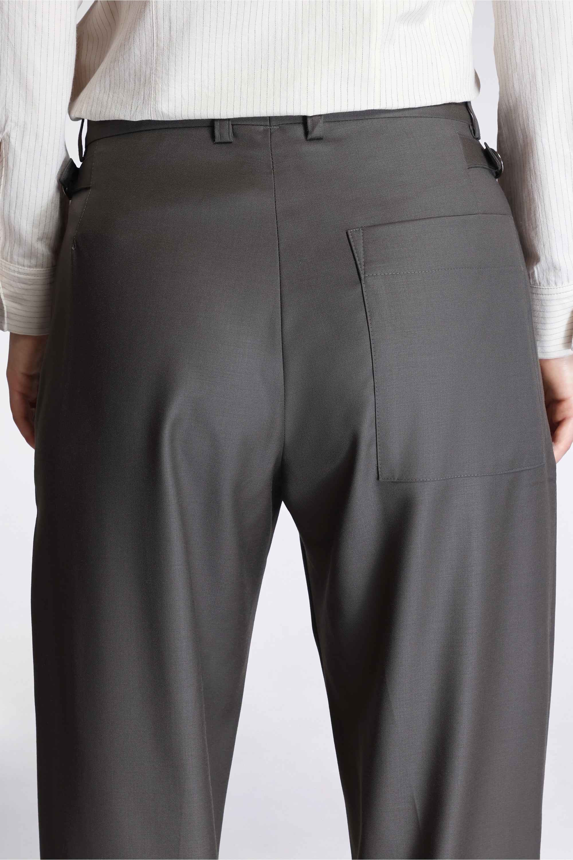 Cinch Trouser Super 140's Wool Clay