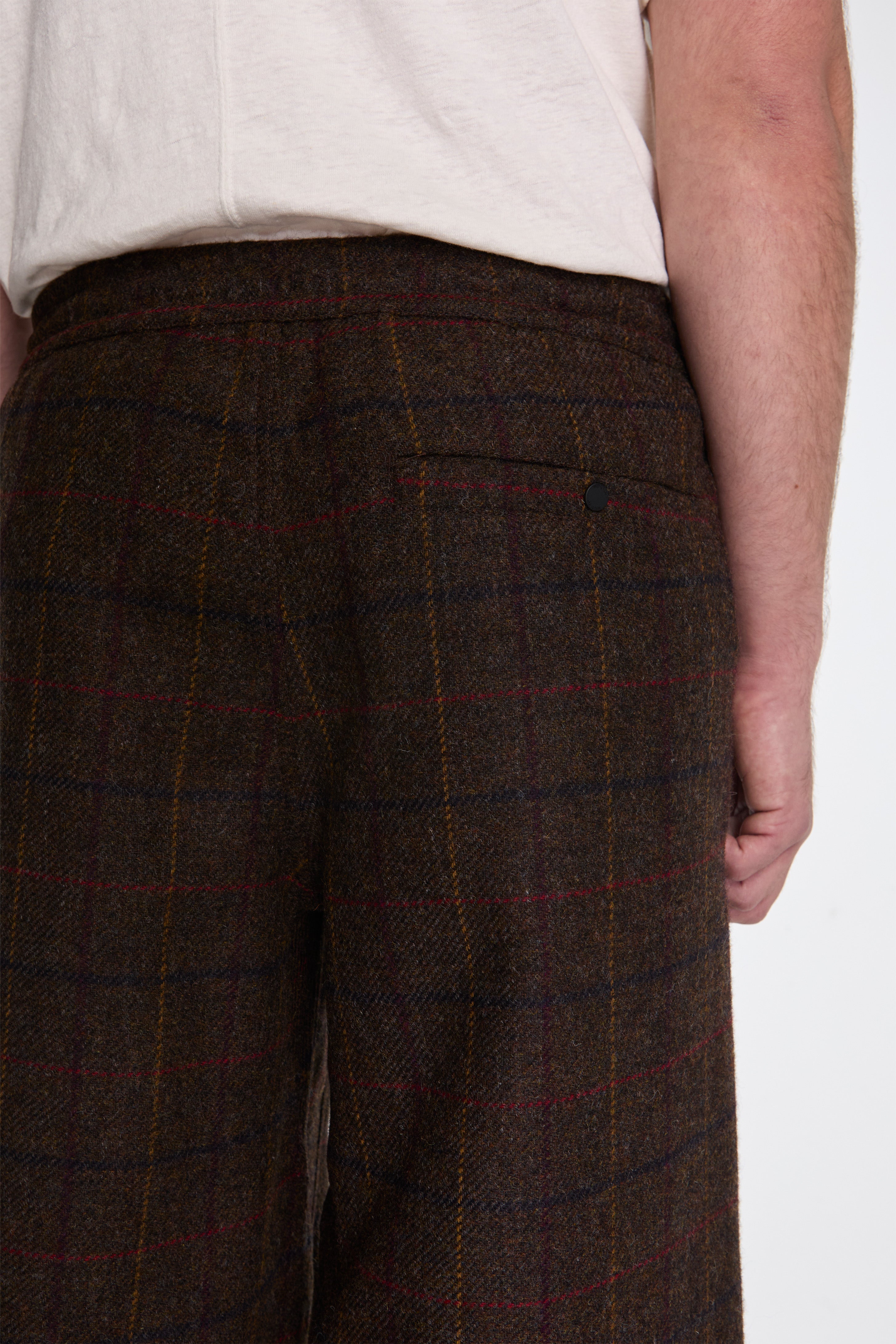 Wool Hakama Track Pants Charcoal