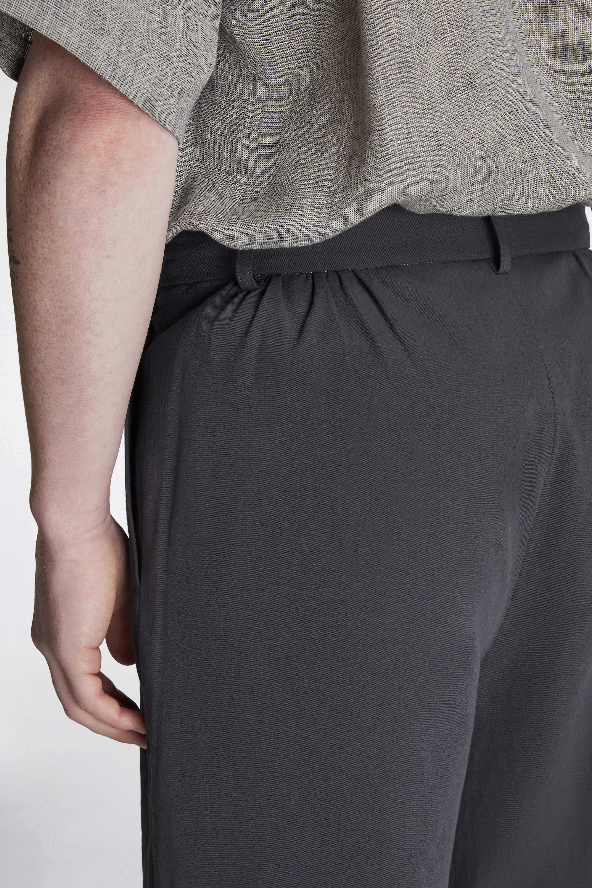 Spring Short Pants Twill Charcoal