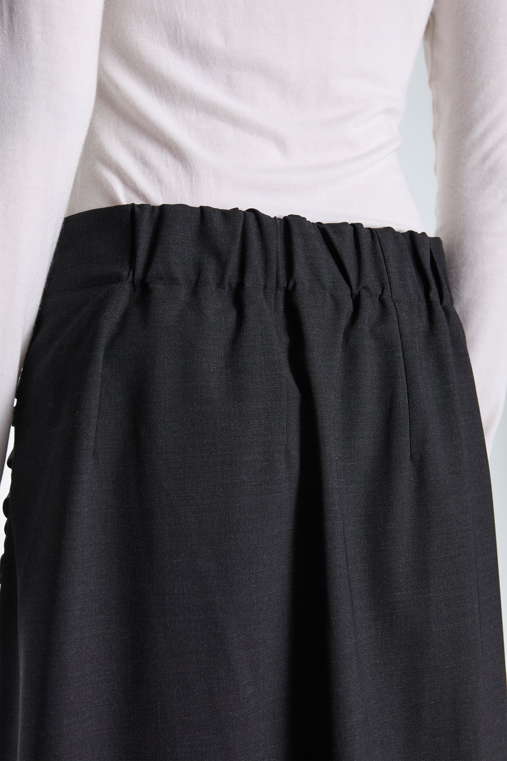 Fossil Wrap Skirt Charcoal