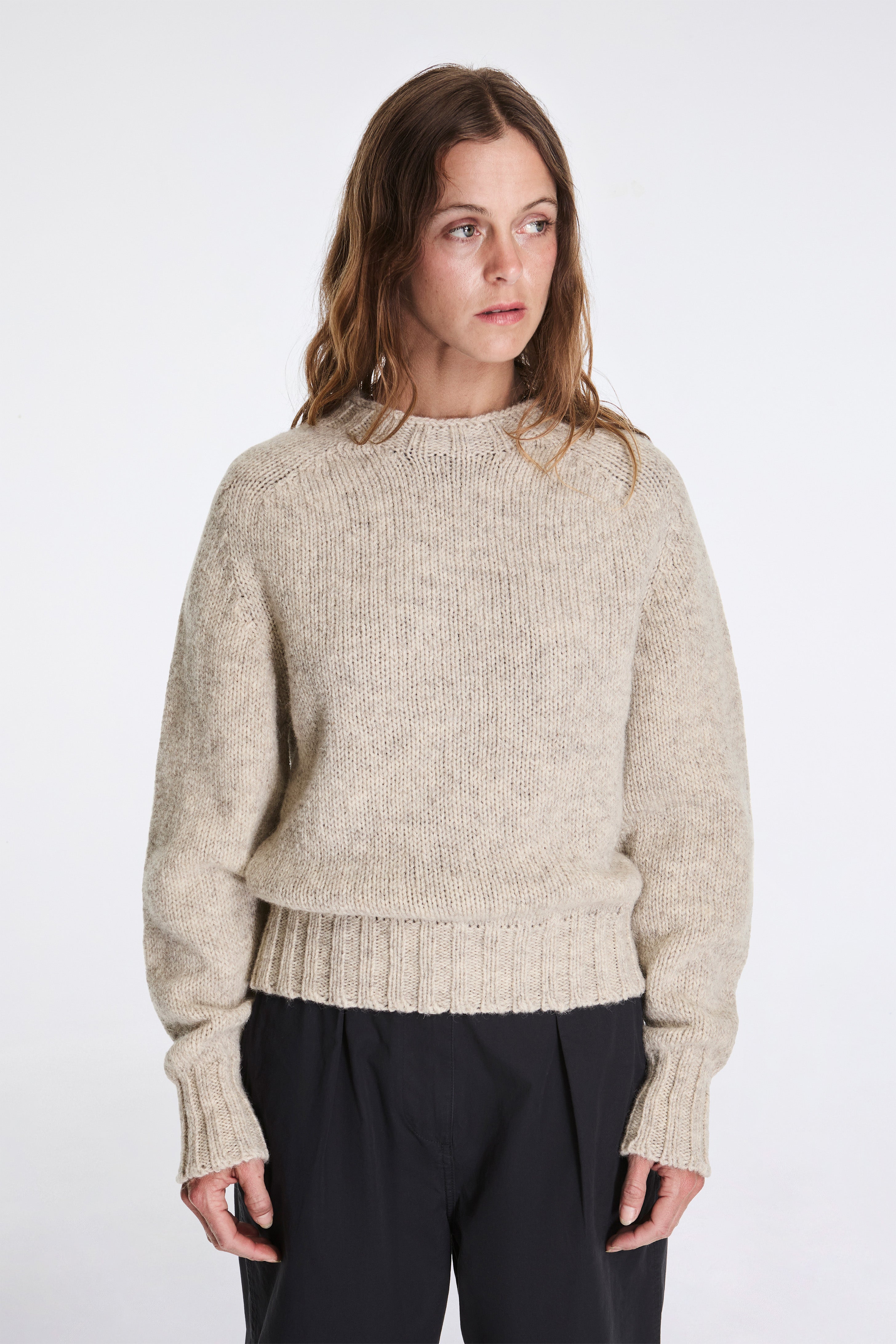 MHL Chunky Seamless Crew Neck Natural