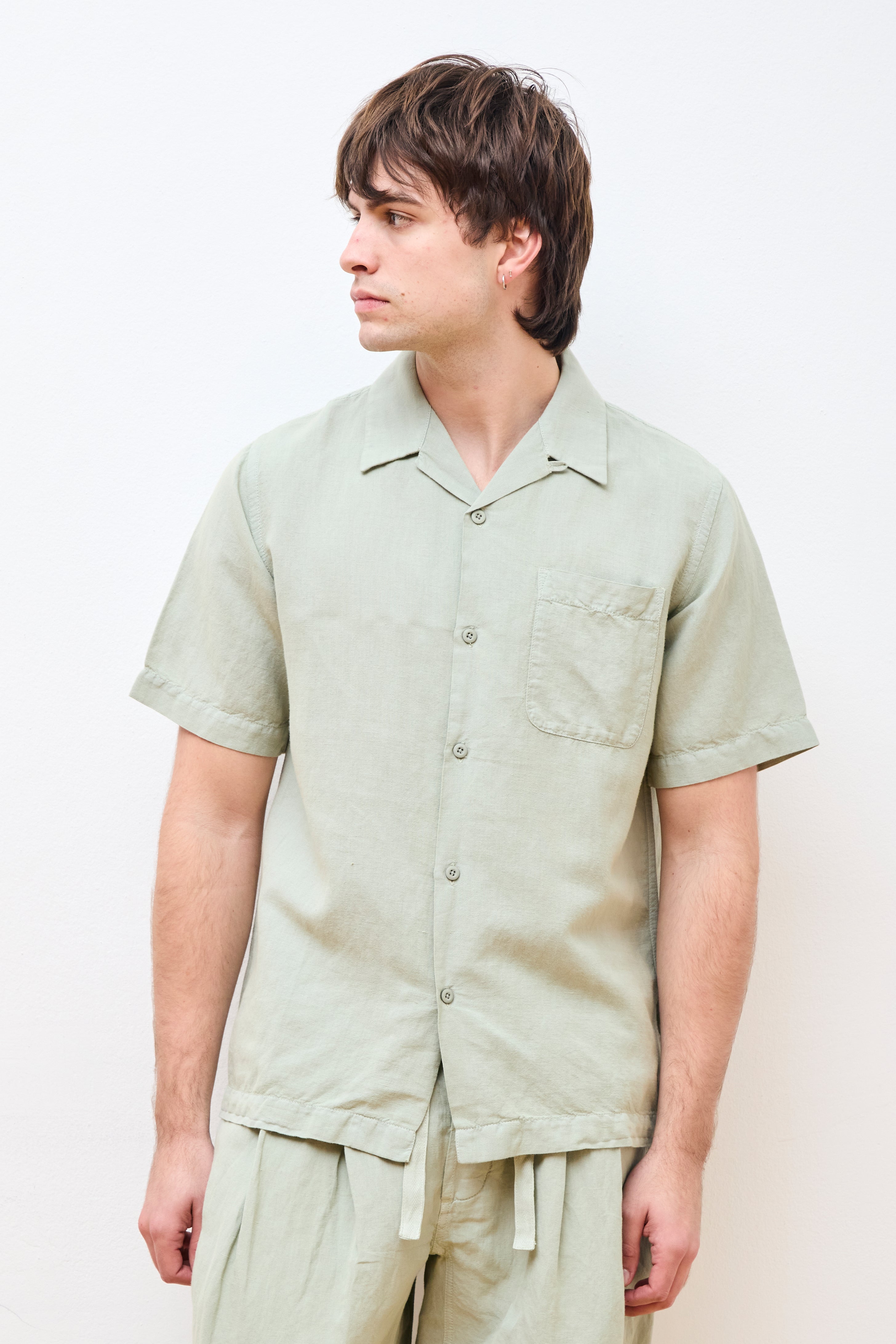 Hemp Camp Collar Shirt Sage