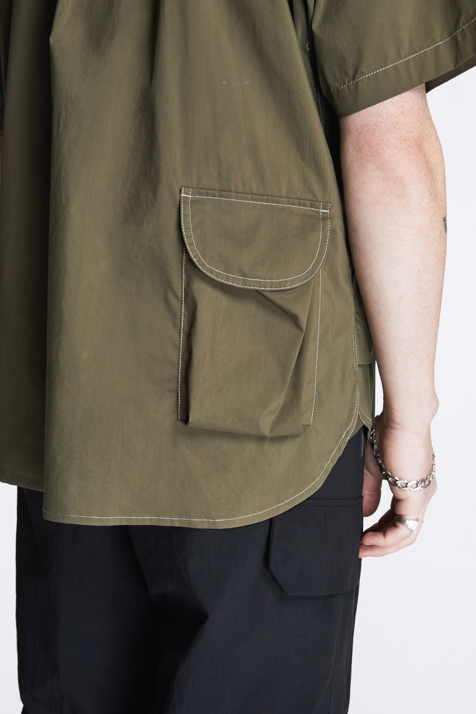 Multi Pocket SS Shirt Khaki