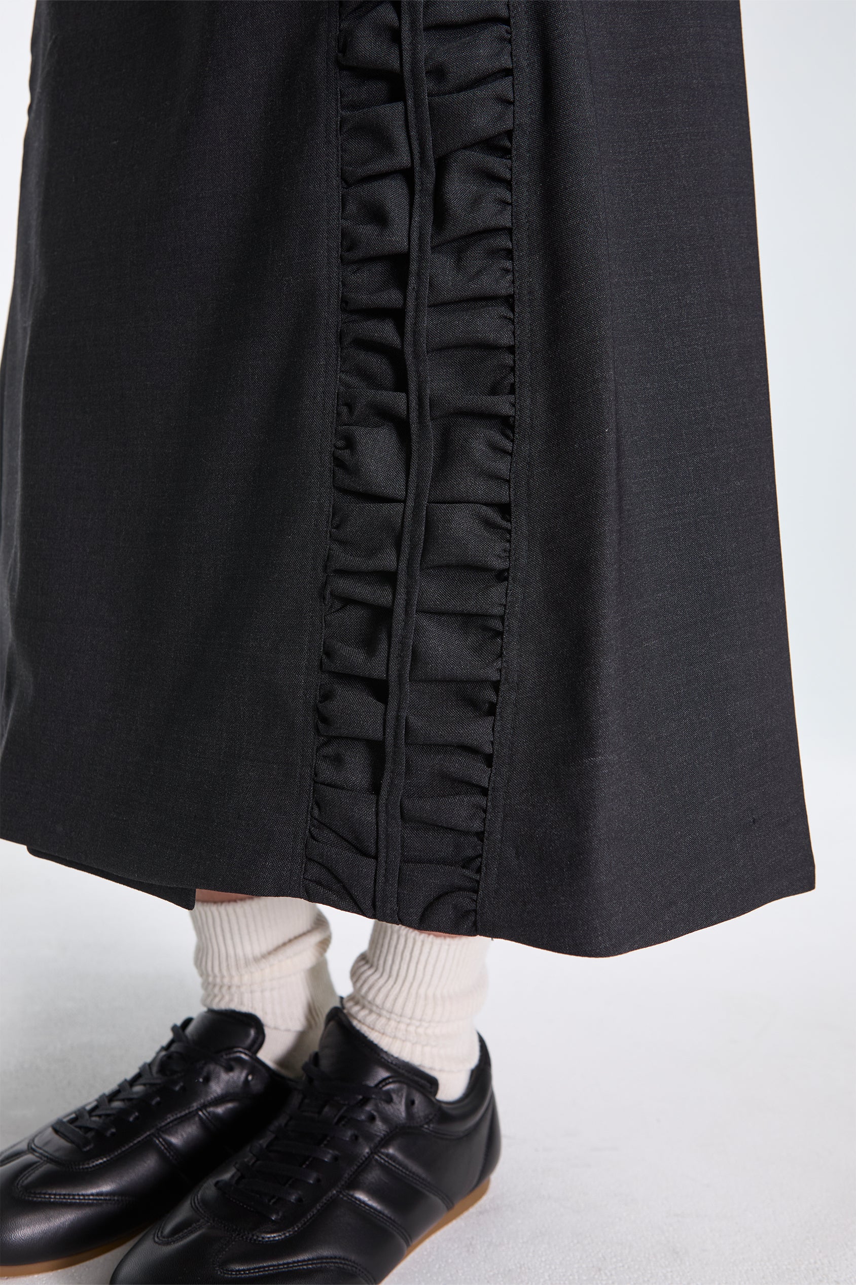 Fossil Wrap Skirt Charcoal