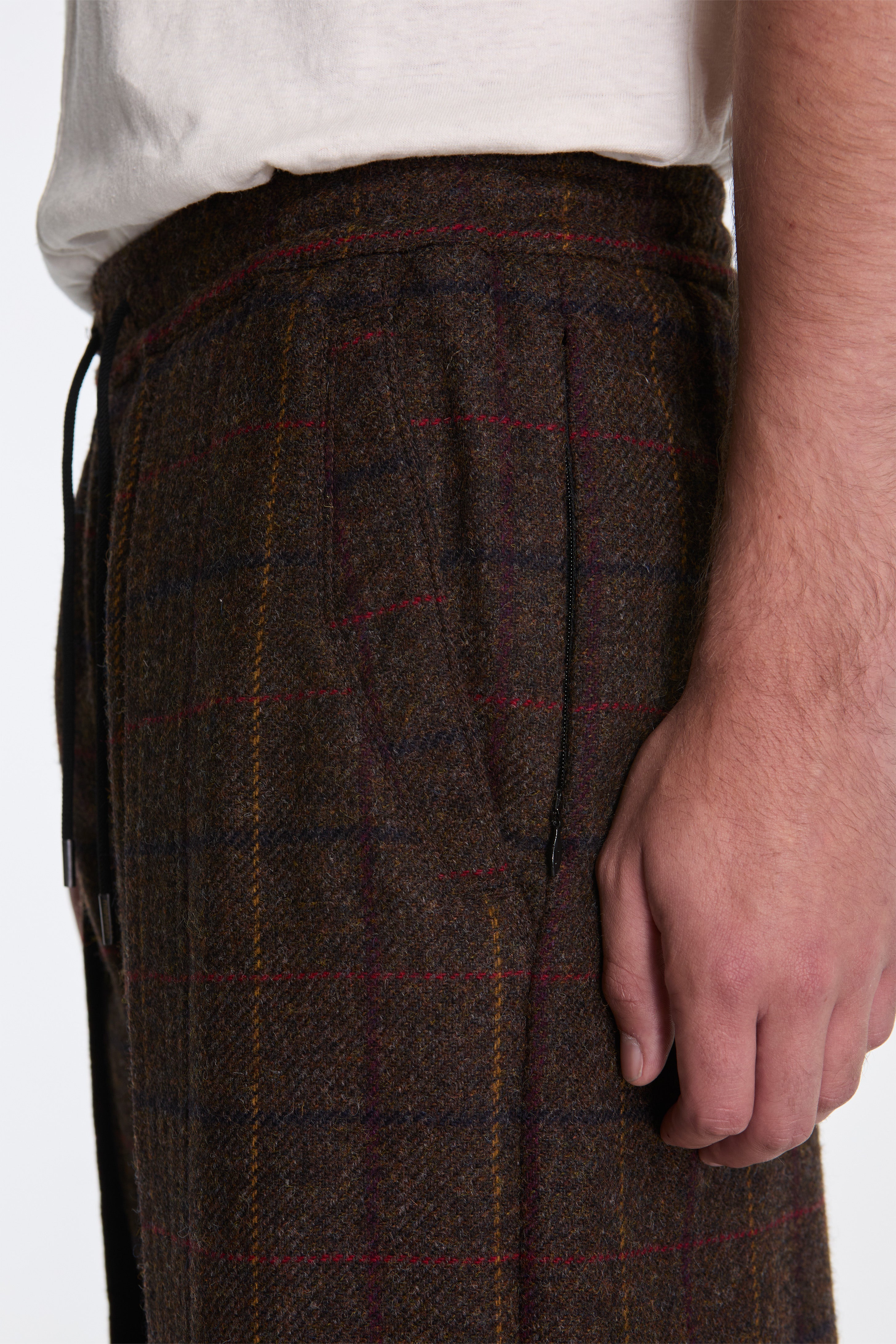 Wool Hakama Track Pants Charcoal