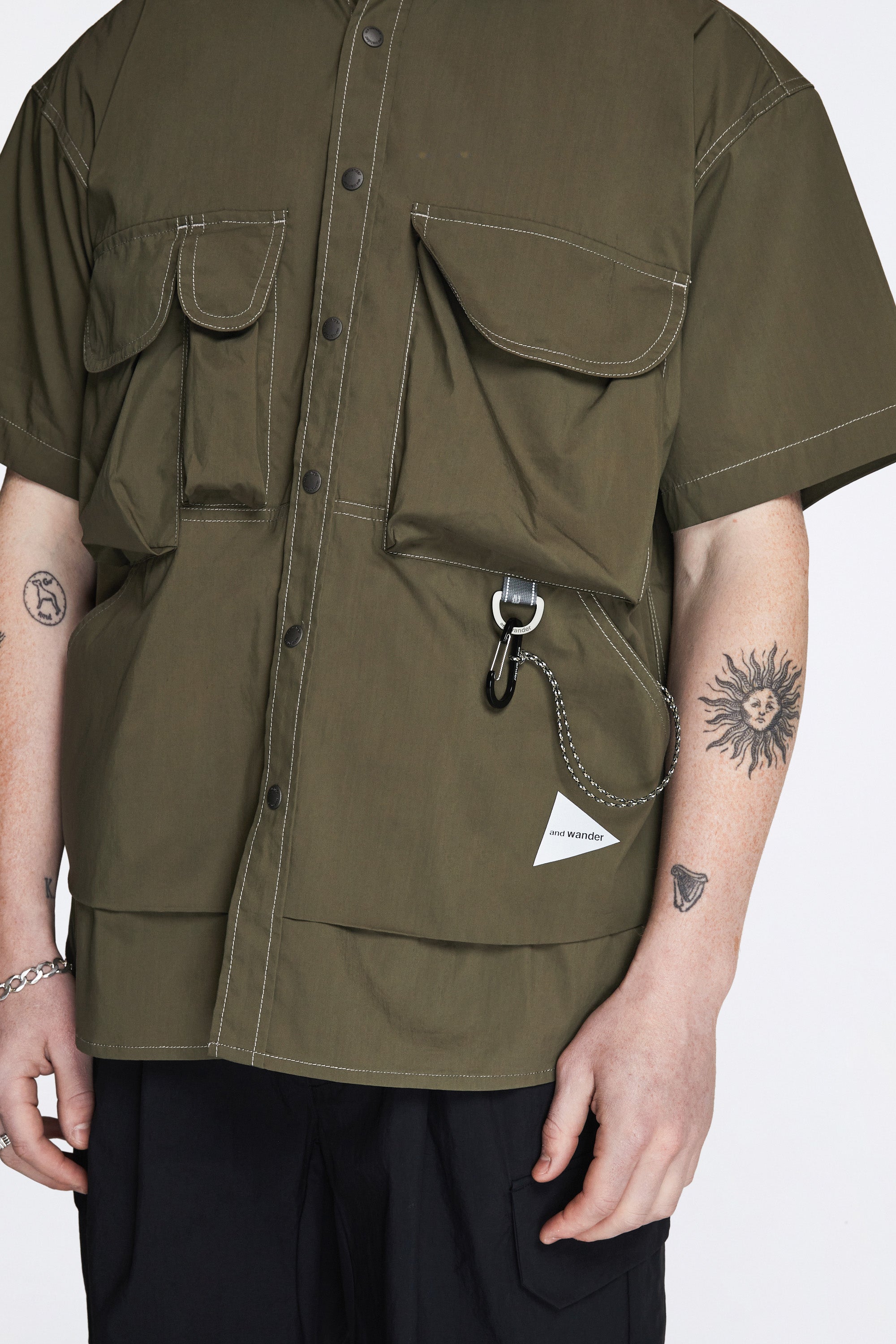 Multi Pocket SS Shirt Khaki