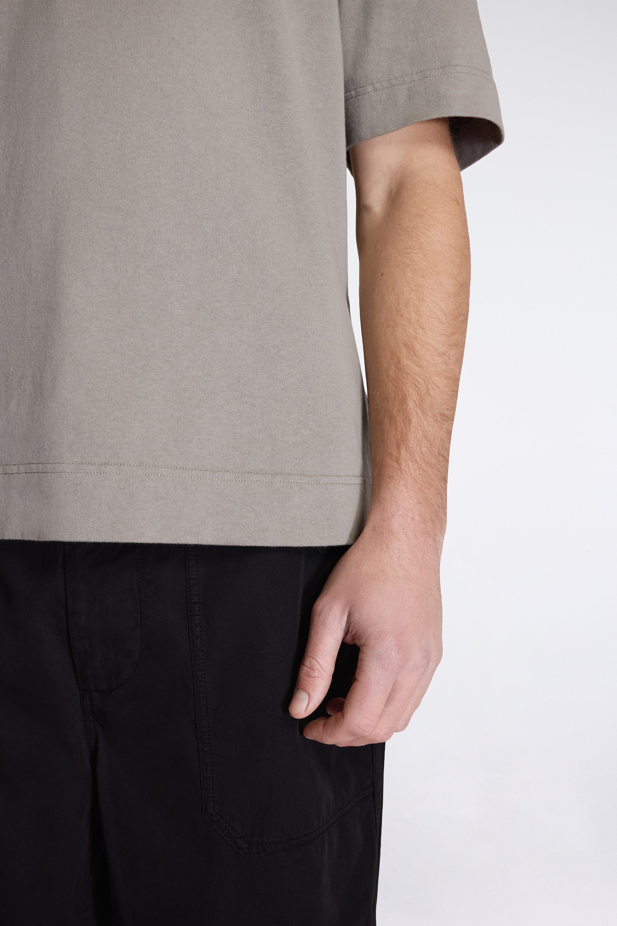 MHL Flatlock Crew Taupe