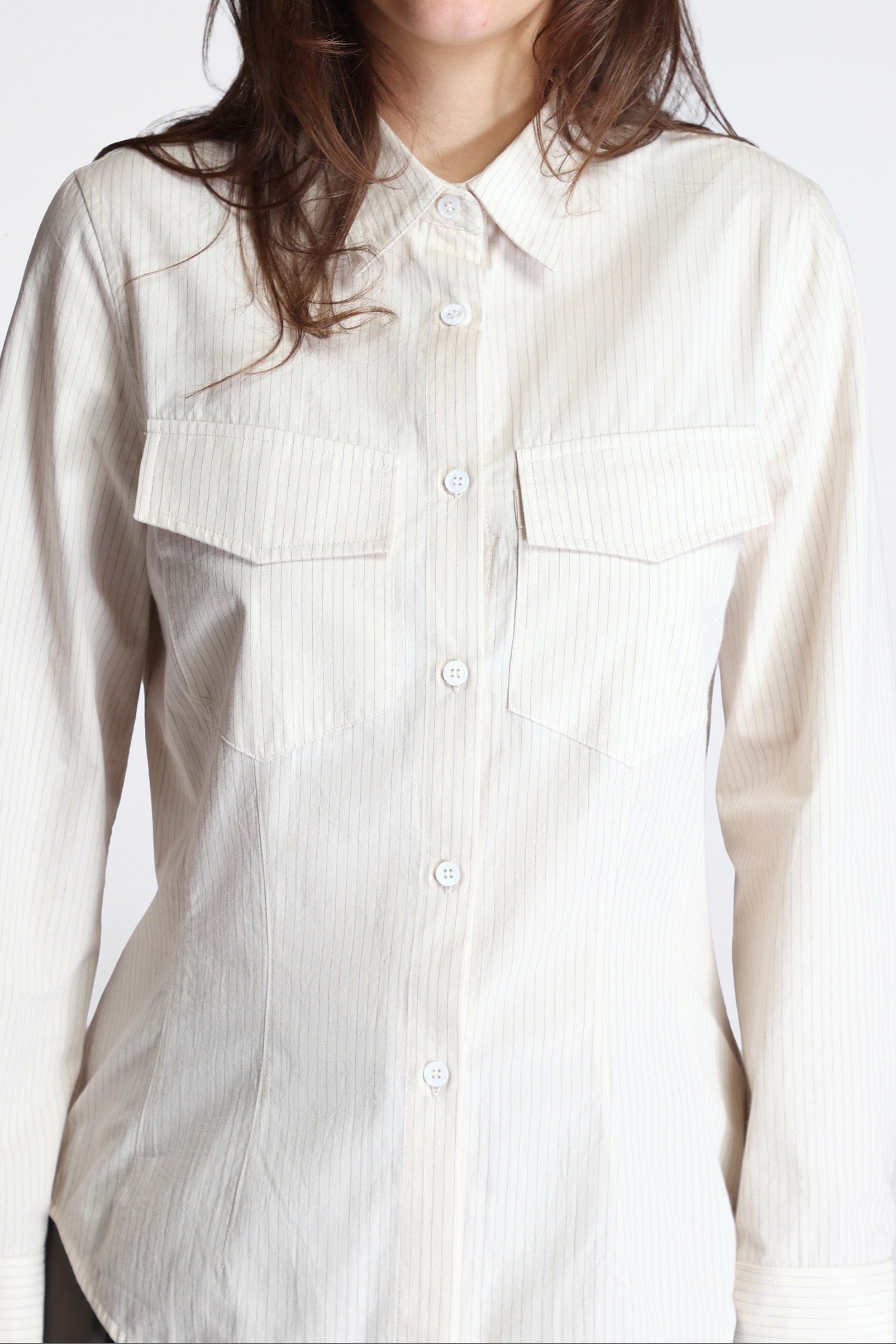 Utility Shirt Cotton Poplin Stripe
