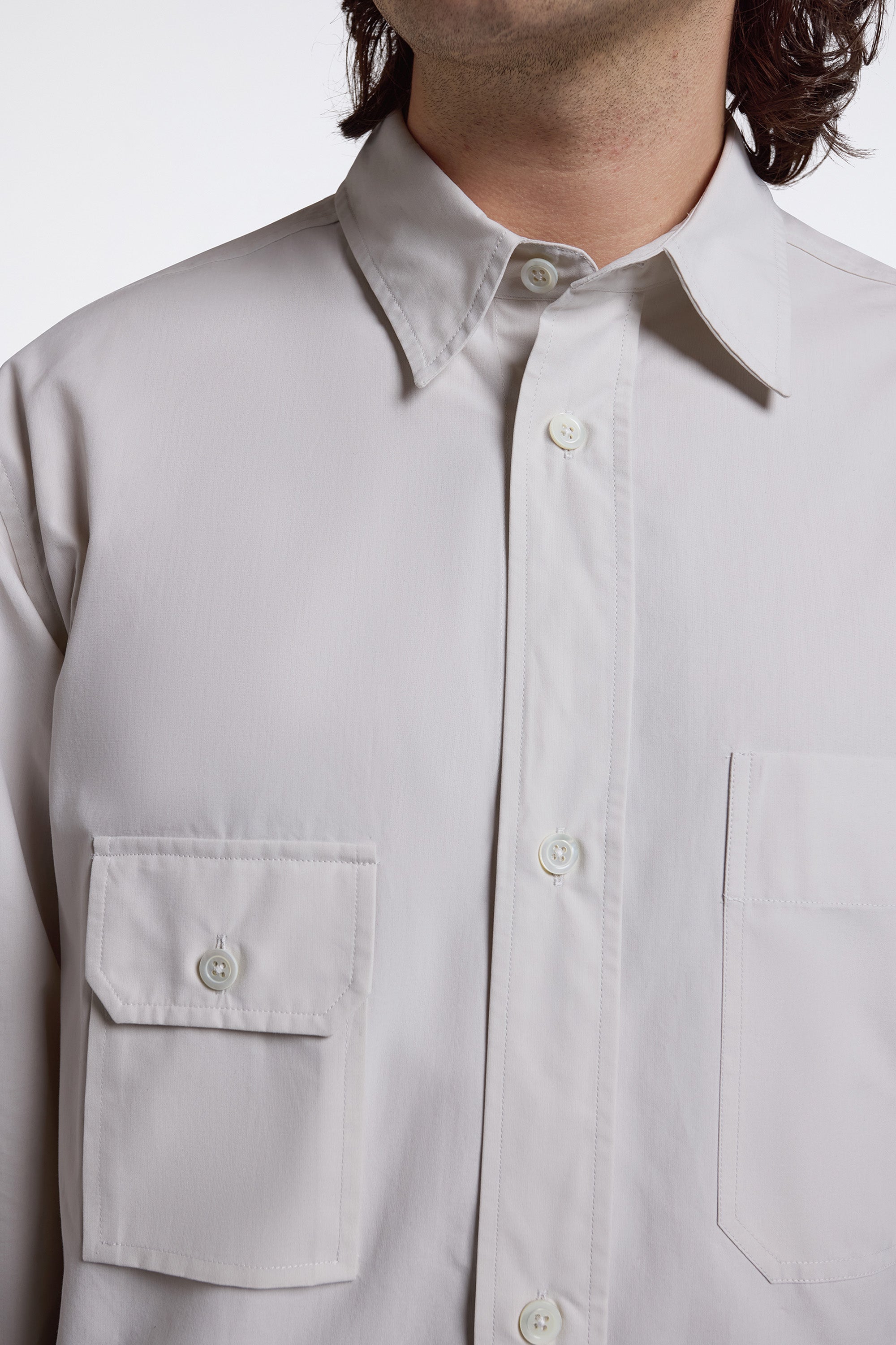 Odd Pocket Shirt Parchment