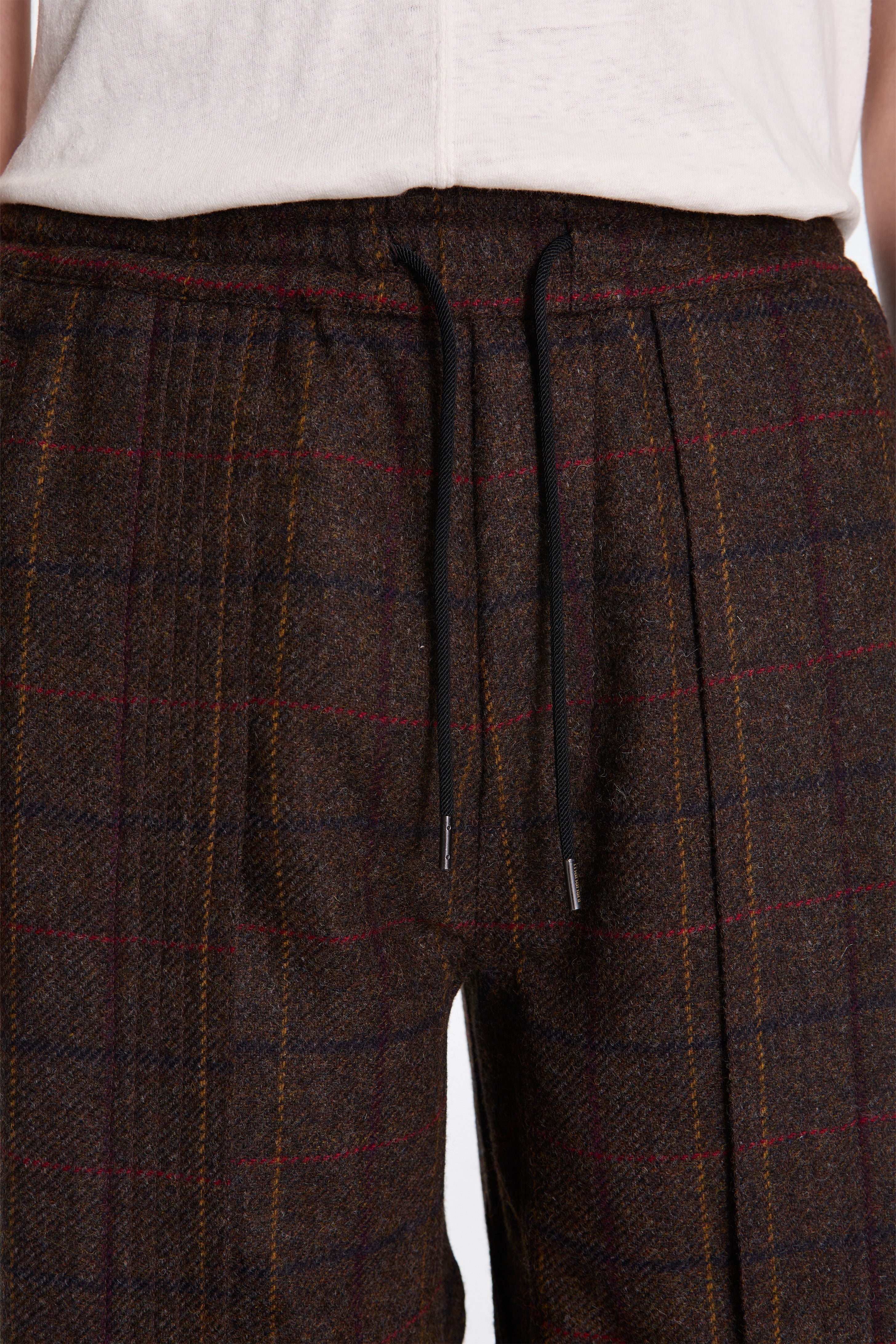 Wool Hakama Track Pants Charcoal