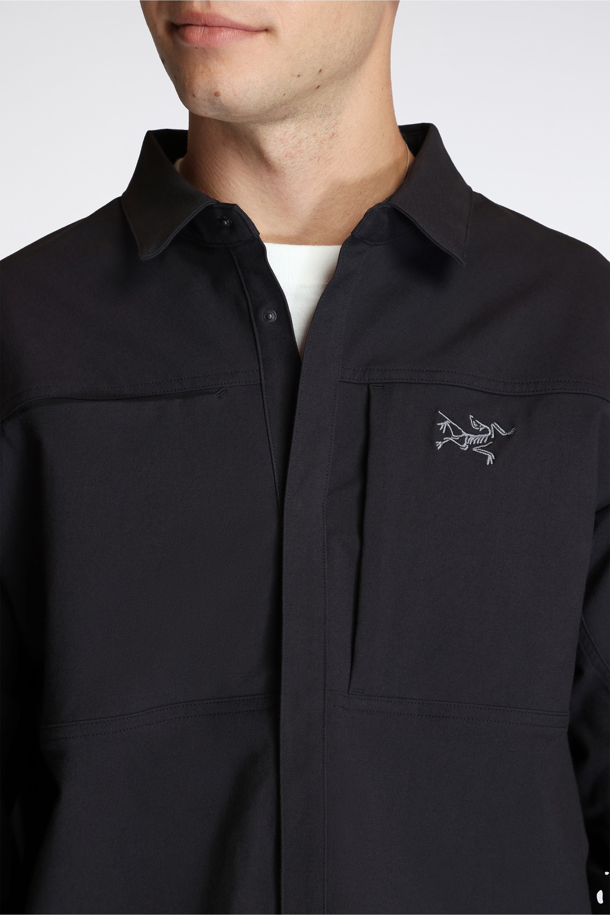 Cronin Cotton Overshirt M Black