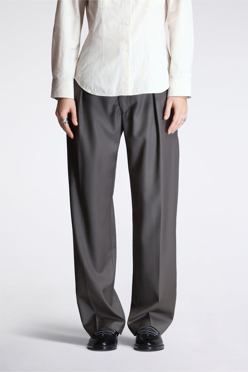 Cinch Trouser Super 140's Wool Clay
