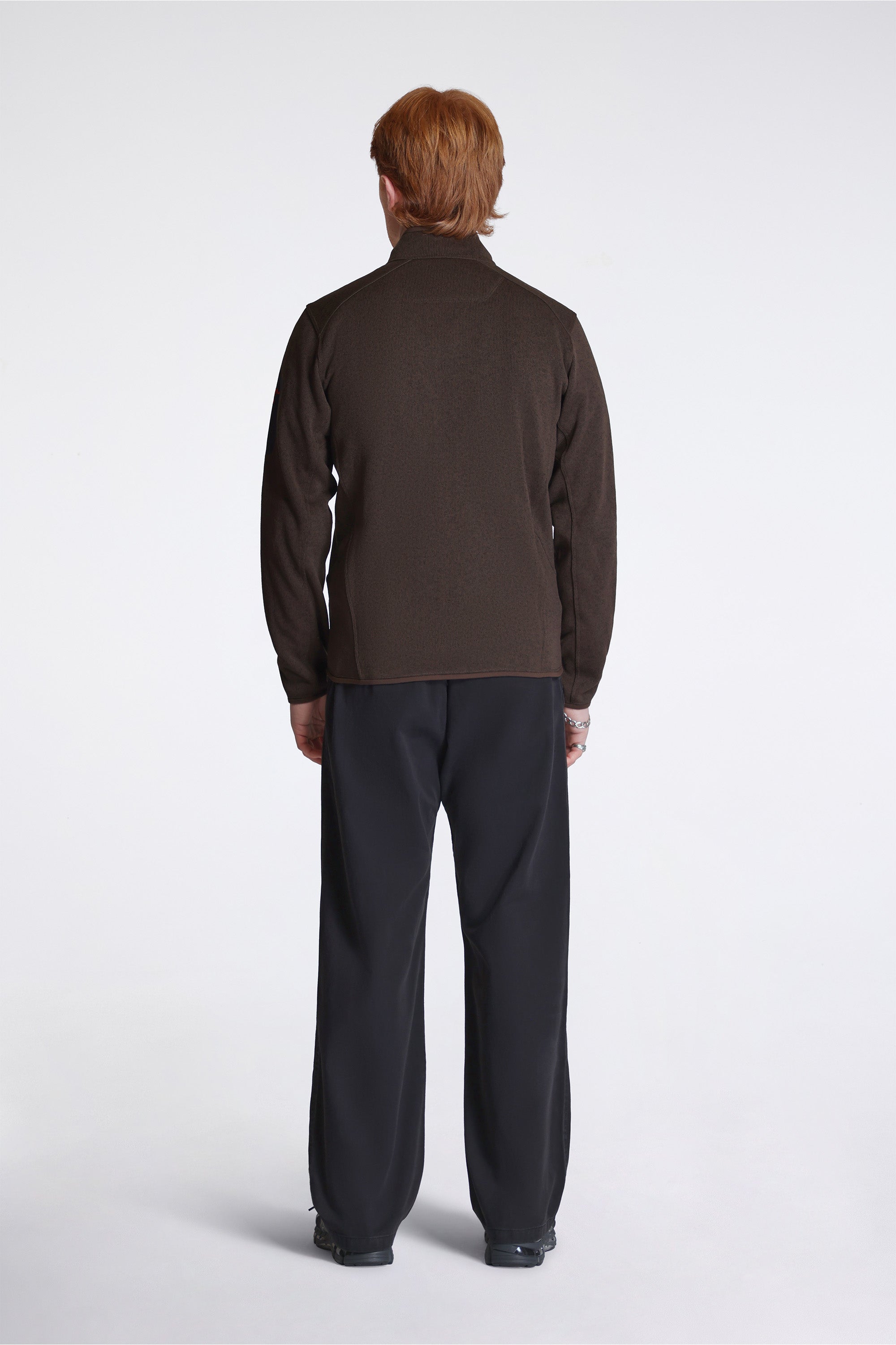 Covert Cardigan M Carob Heather / Black