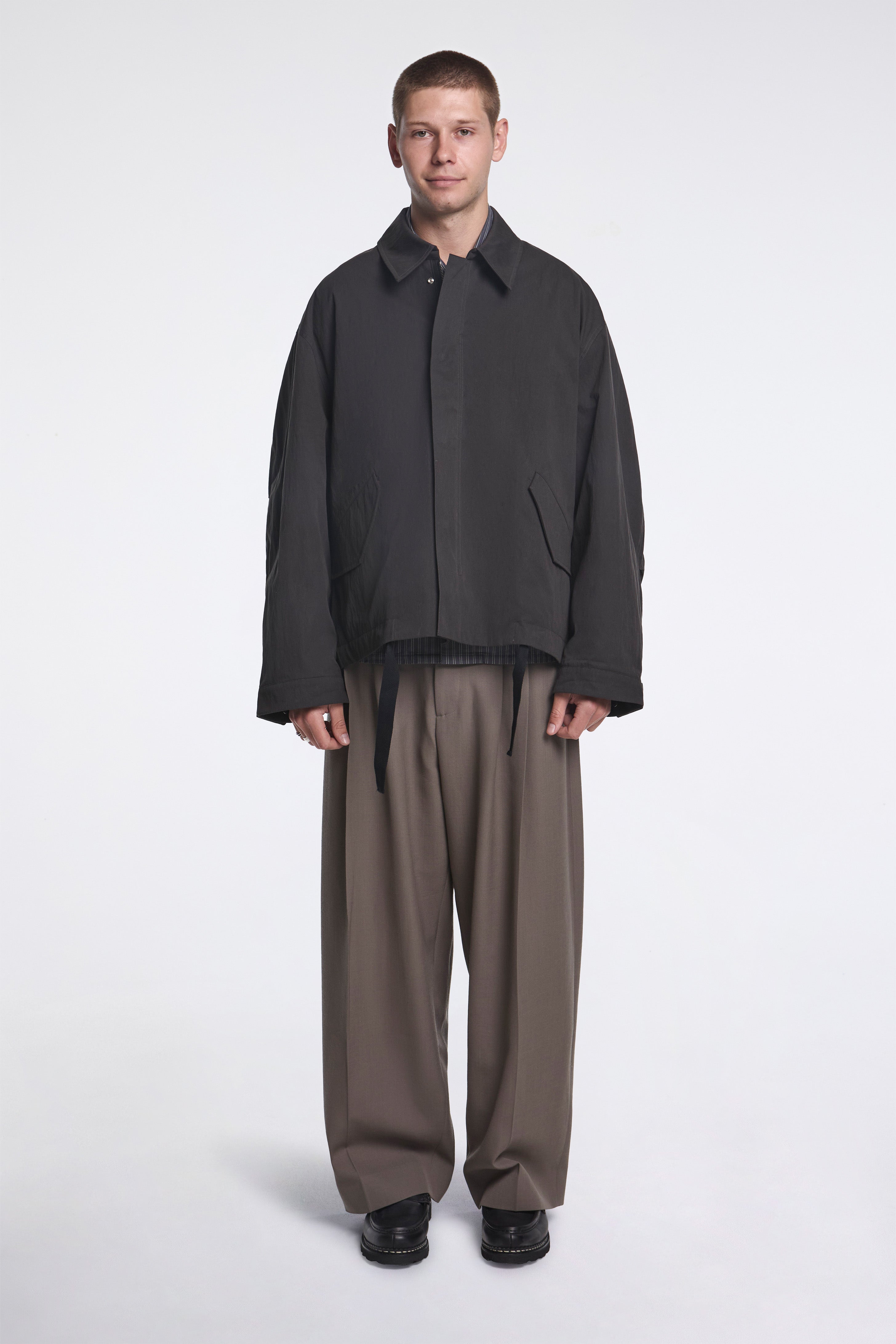 Comba Washed Weather Cloth Jacket Coal