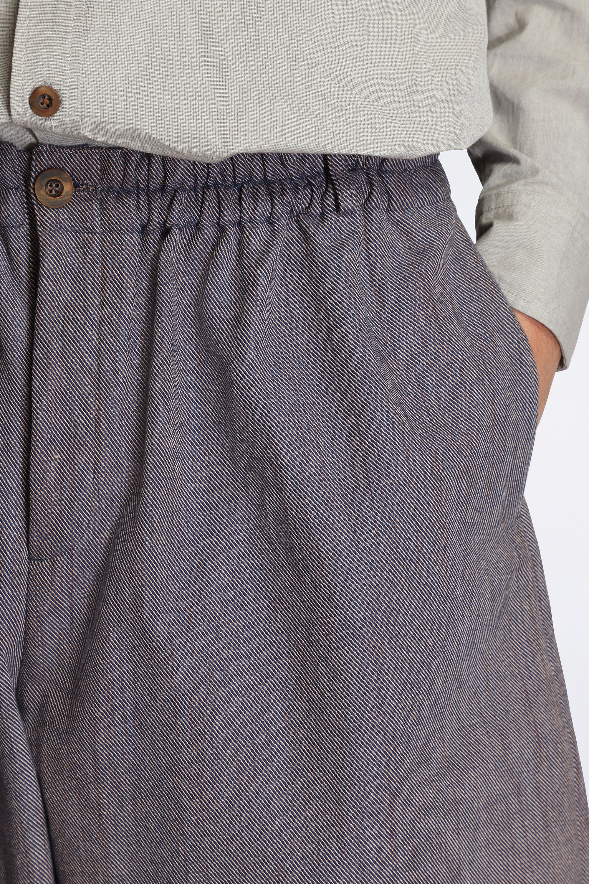 Cocoon Pant Persimmon Back Denim