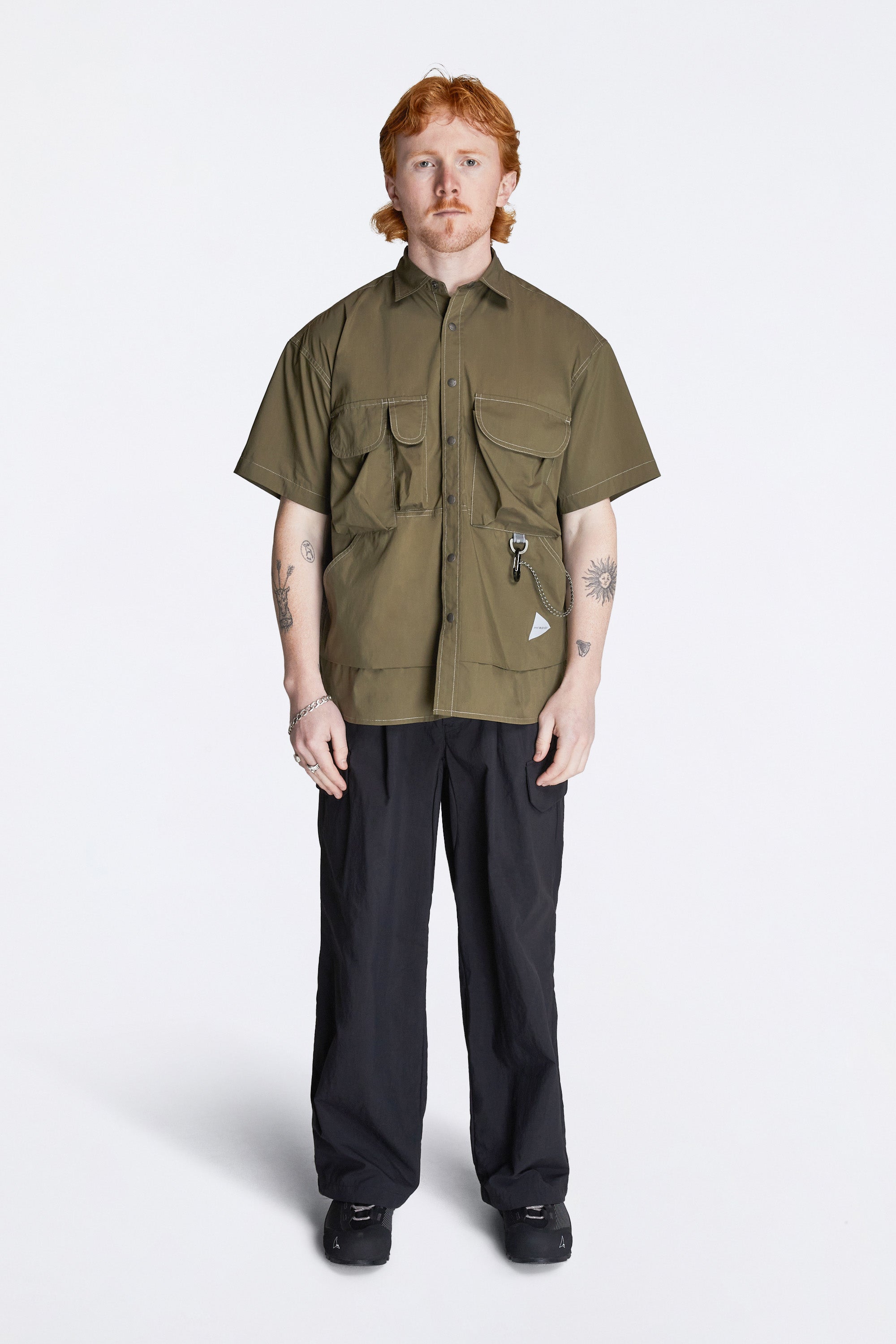 Multi Pocket SS Shirt Khaki
