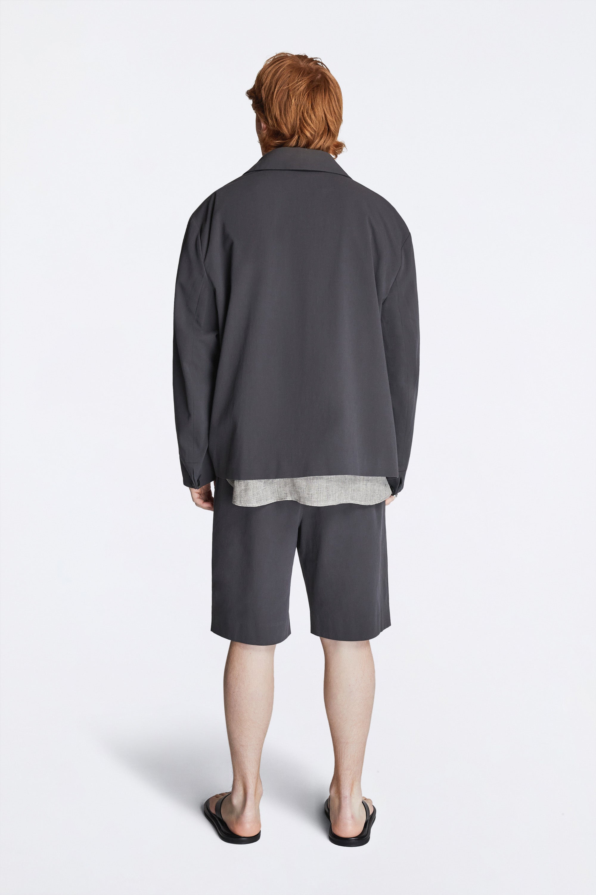 Lao Blouson Organic Charcoal