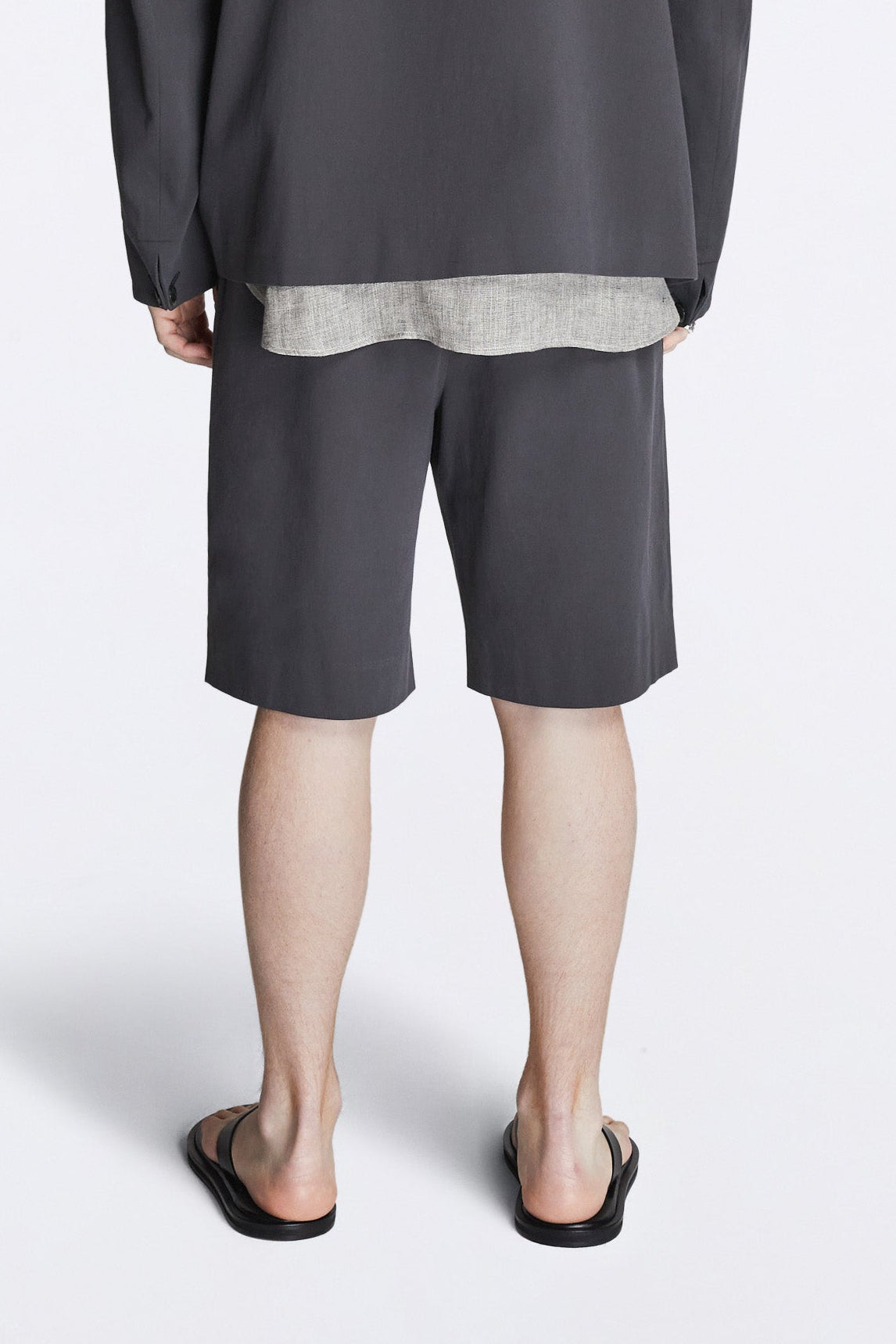Spring Short Pants Twill Charcoal