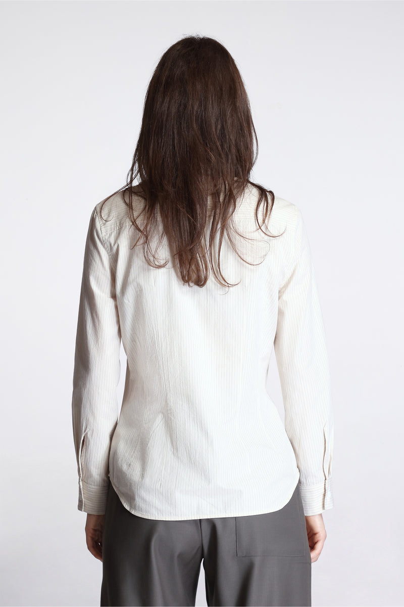Utility Shirt Cotton Poplin Stripe