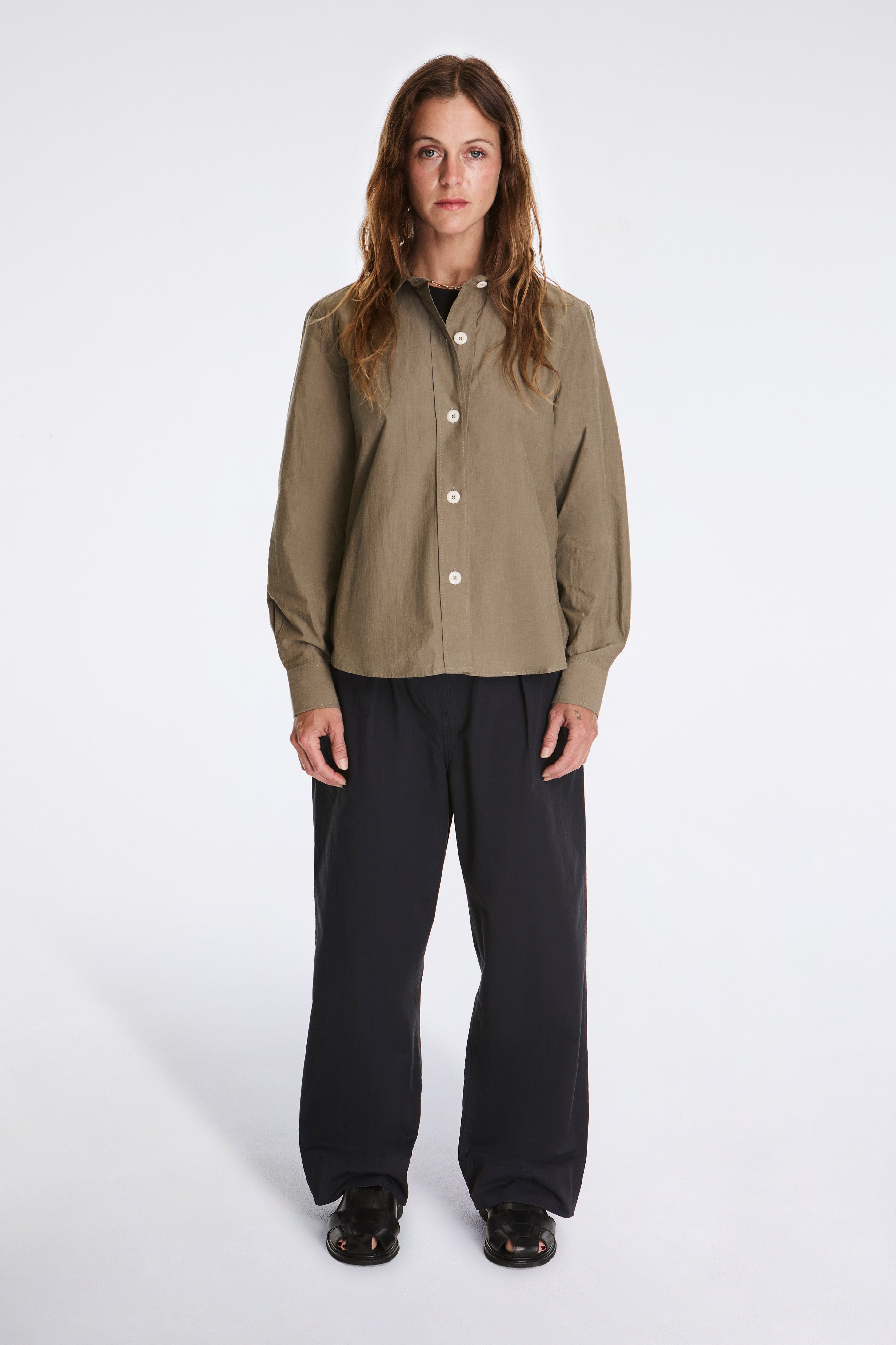 MHL Simple Shirt Khaki Green (W)