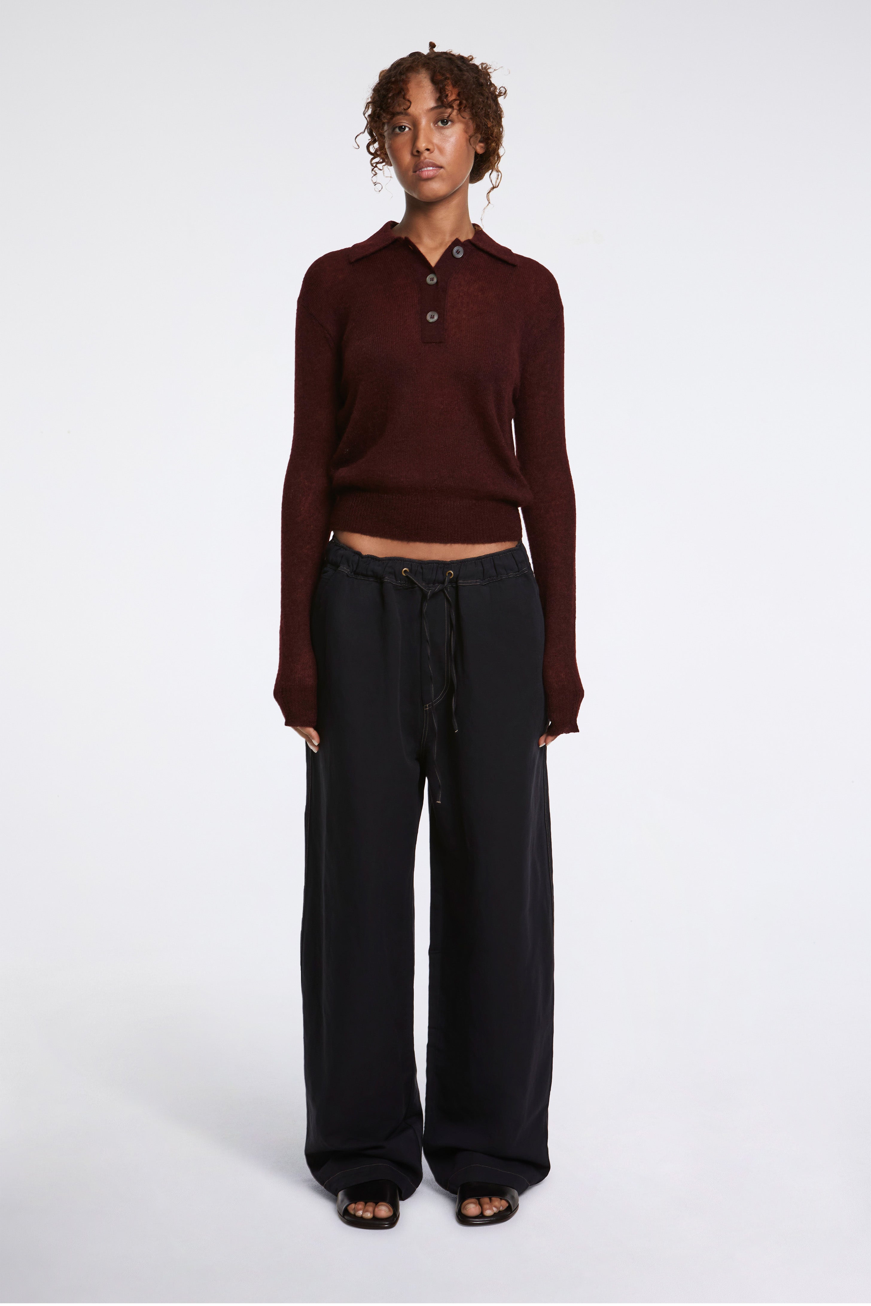 Sonny GD Linen Pants Black Grape