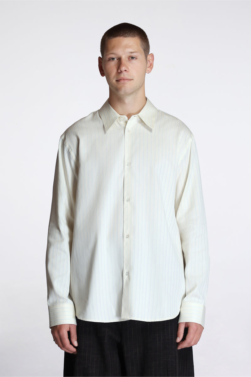 View Shirt Blue Pinstripe