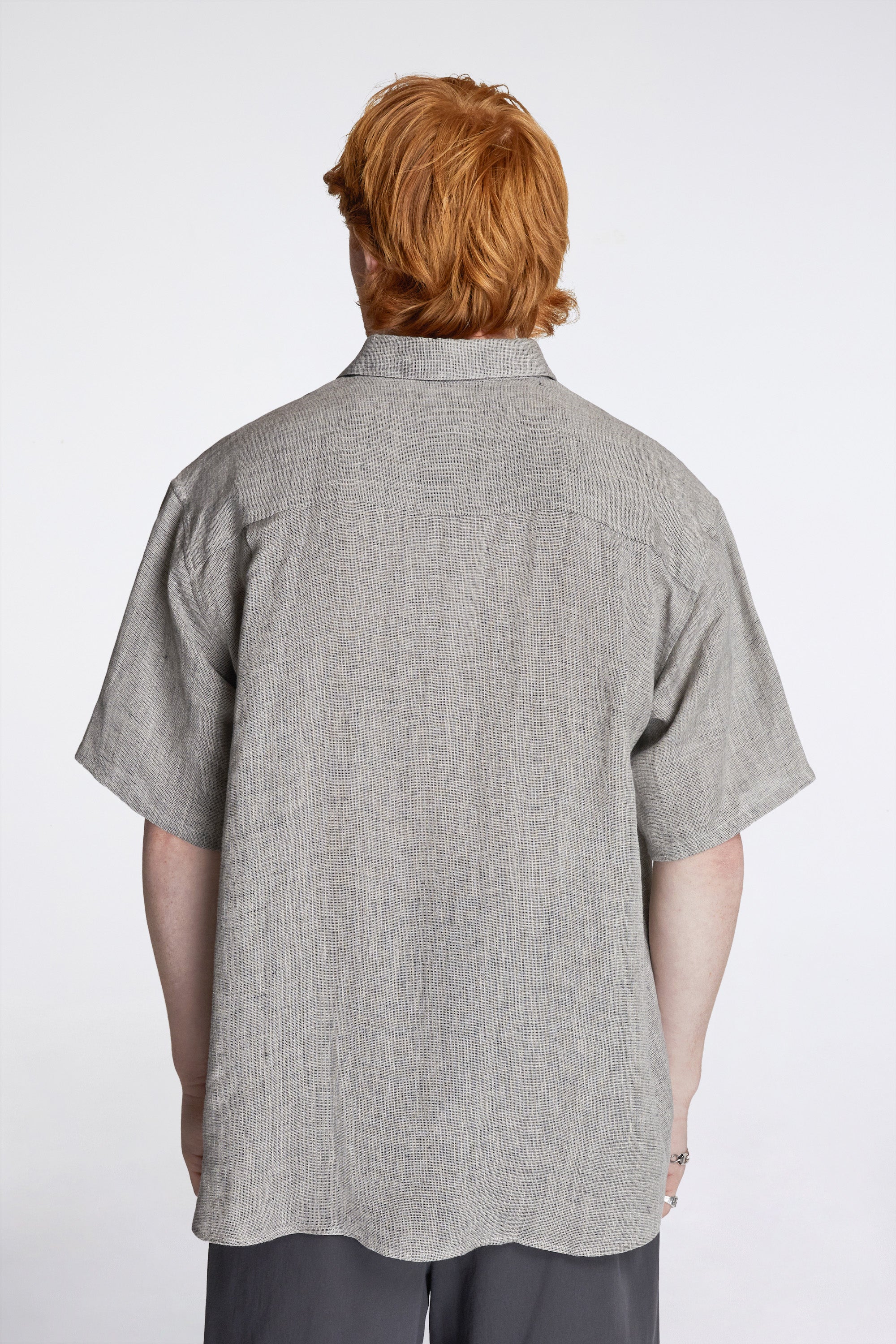 Eternal SS Shirt Linen Mesh Grey Mix