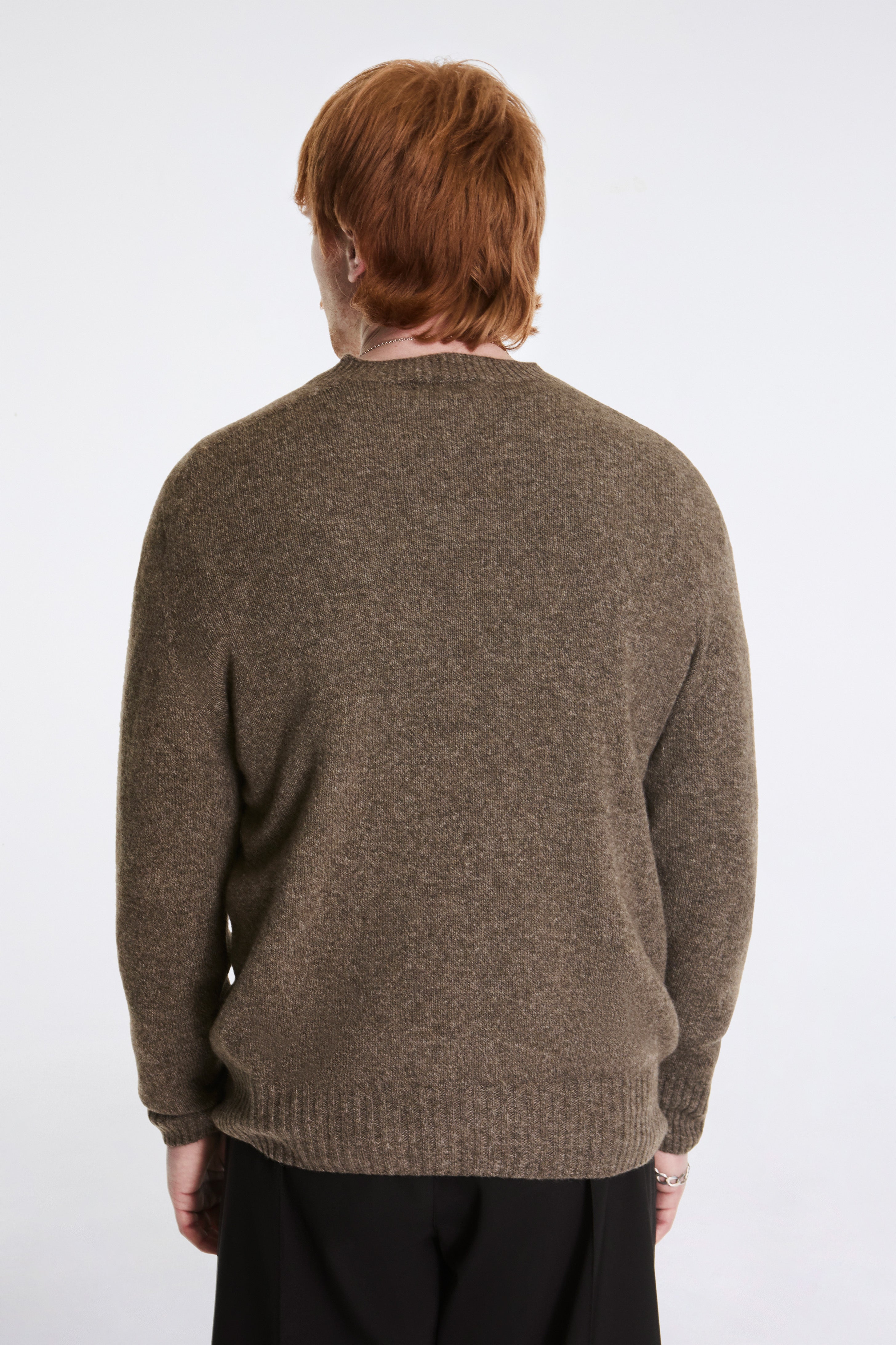 Seamless Crew Neck Natural Twist