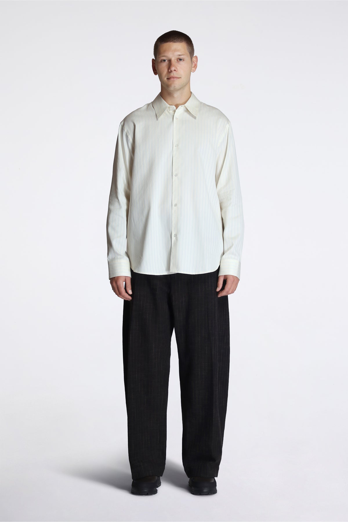 View Shirt Blue Pinstripe