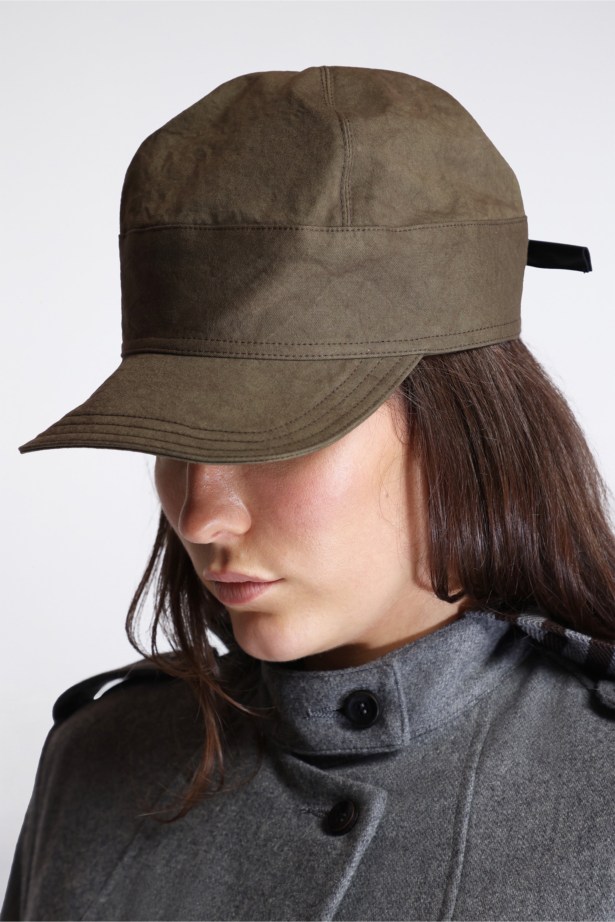 Work Cap Dense Weave Cotton Khaki