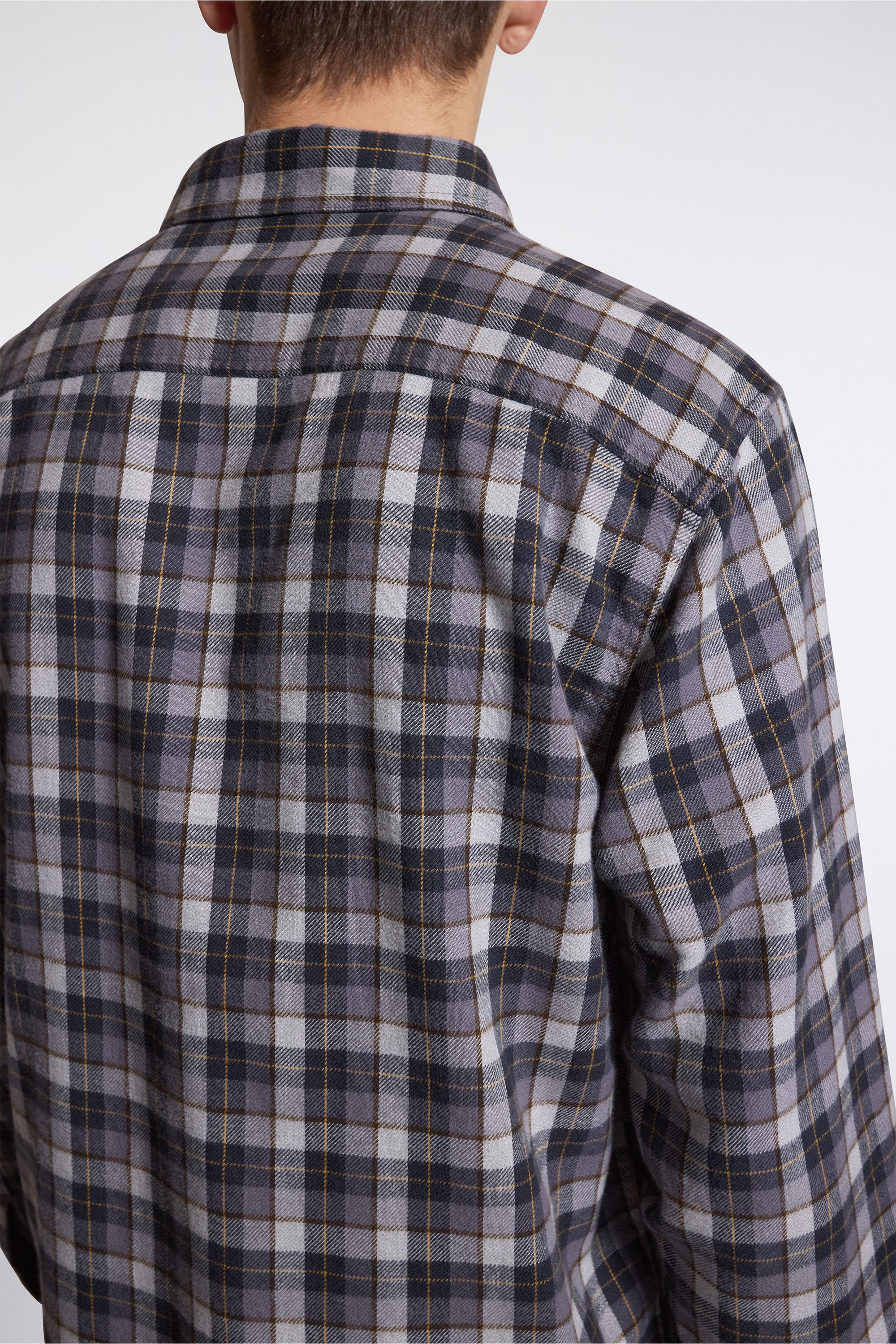 Burnside Flannel Shirt Grey Multi Plaid