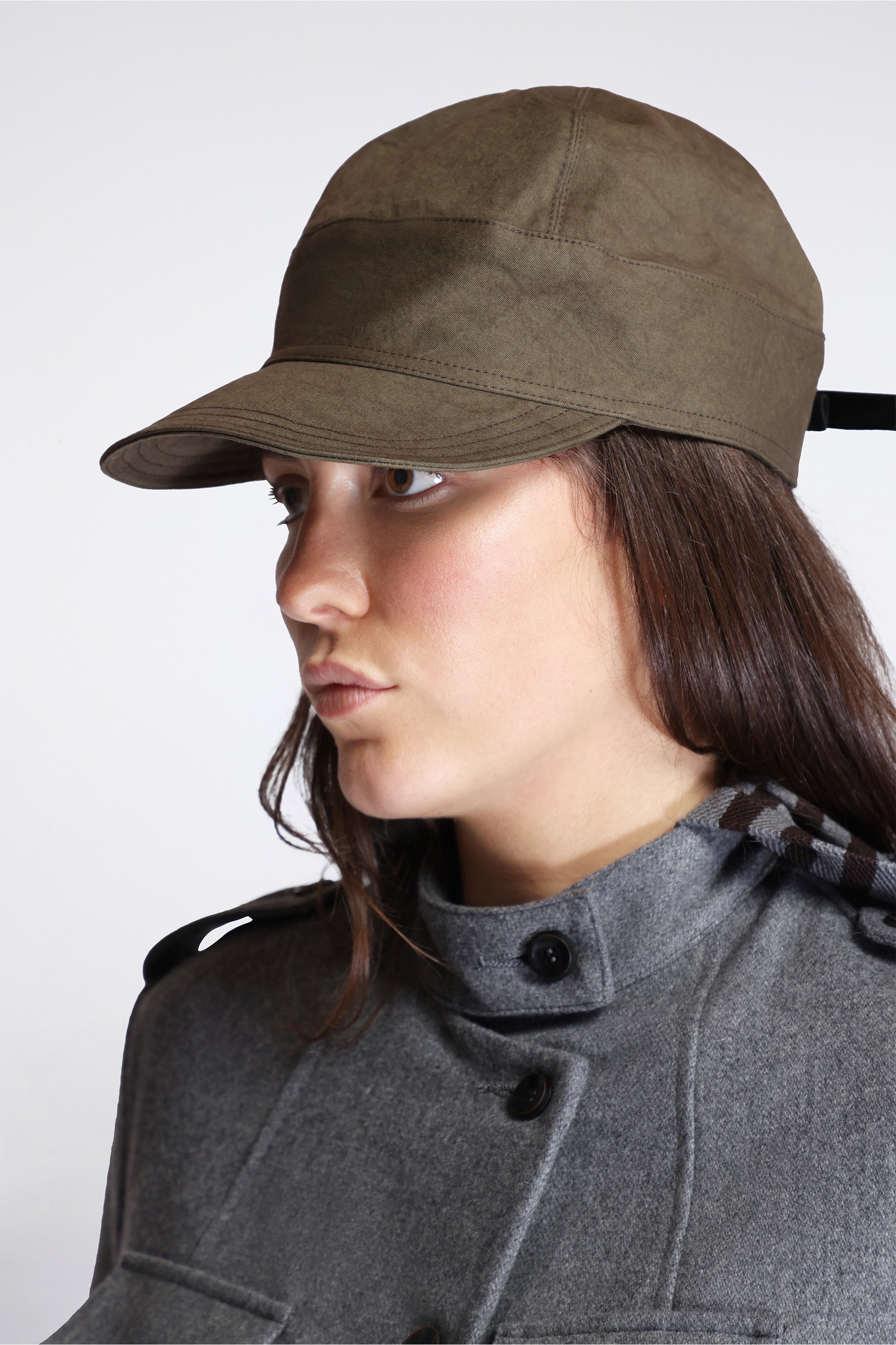 Work Cap Dense Weave Cotton Khaki
