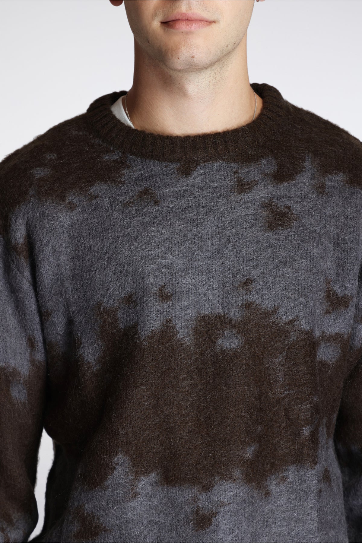 Mohair Splatter Sweater Slate Splatter
