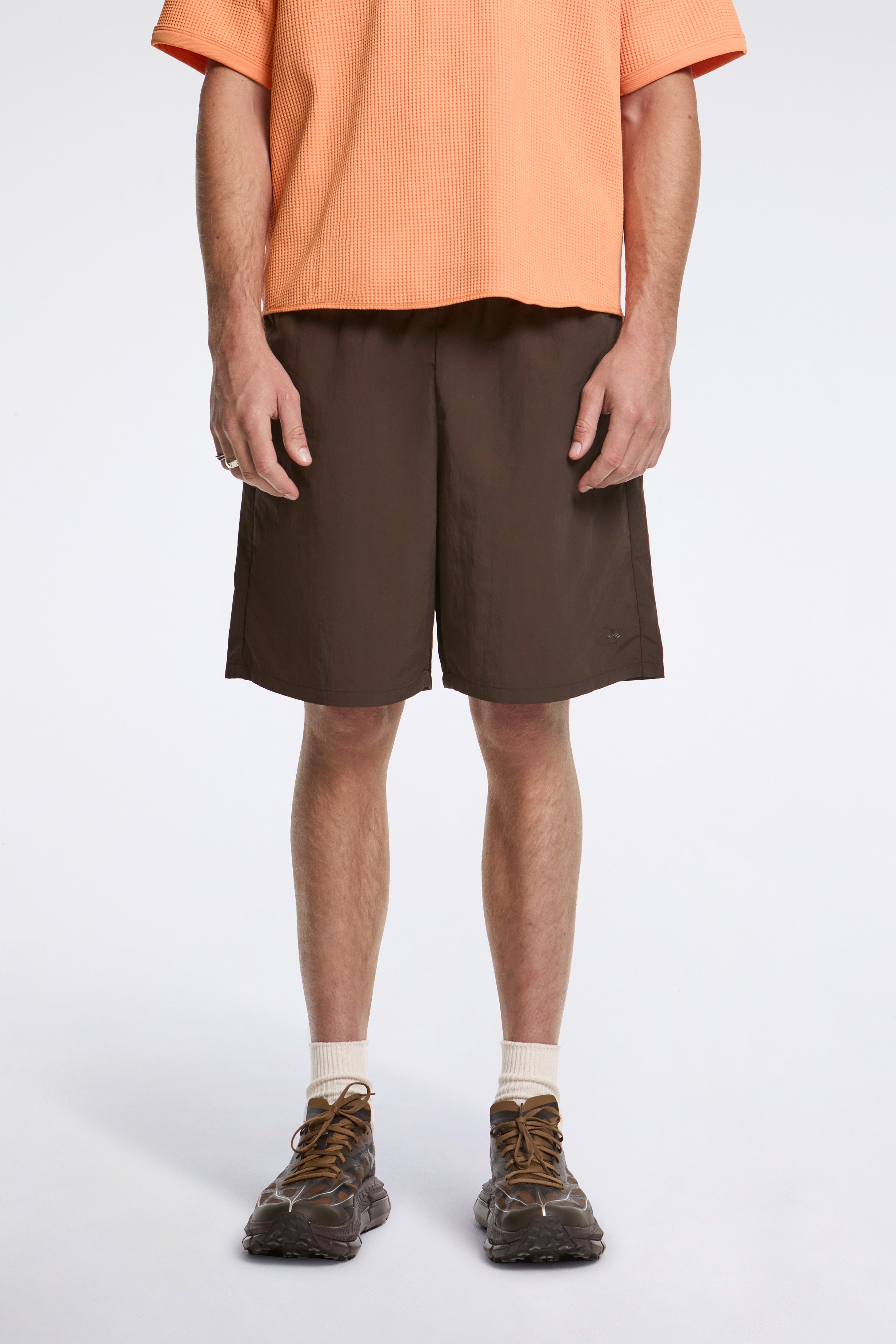 Nylon Shorts Jet Brown