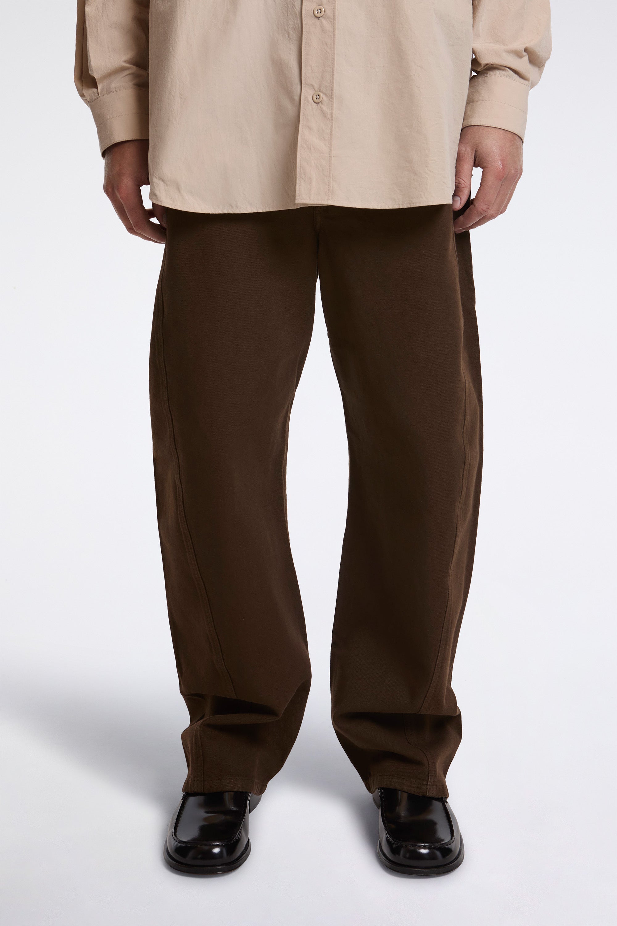 Twisted Belted Pants Cacao