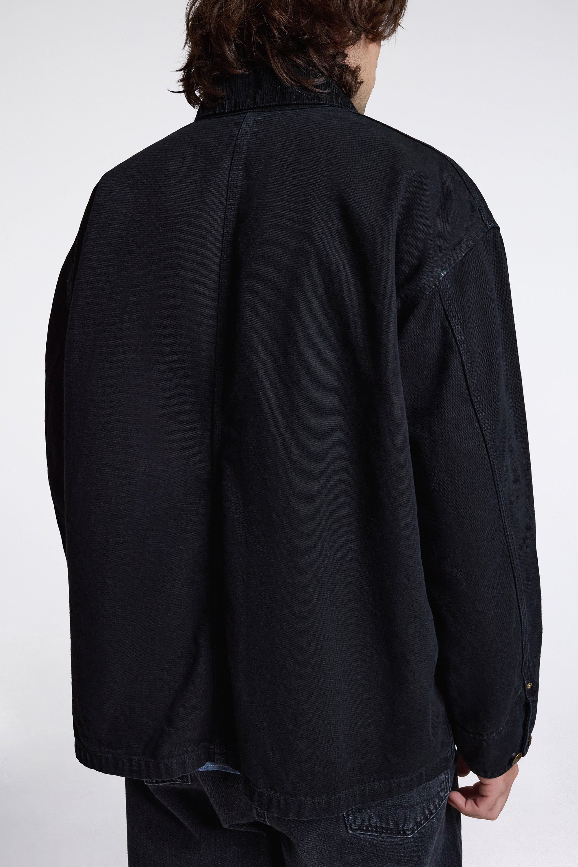 Relax Fit Oxford Coverall Black