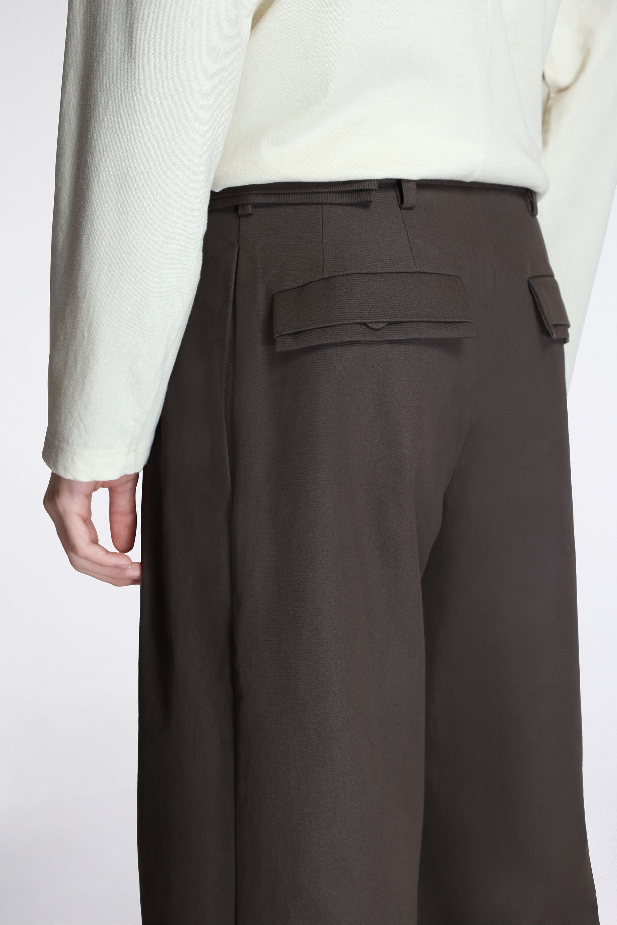 Dieze Wide Trousers Khaki