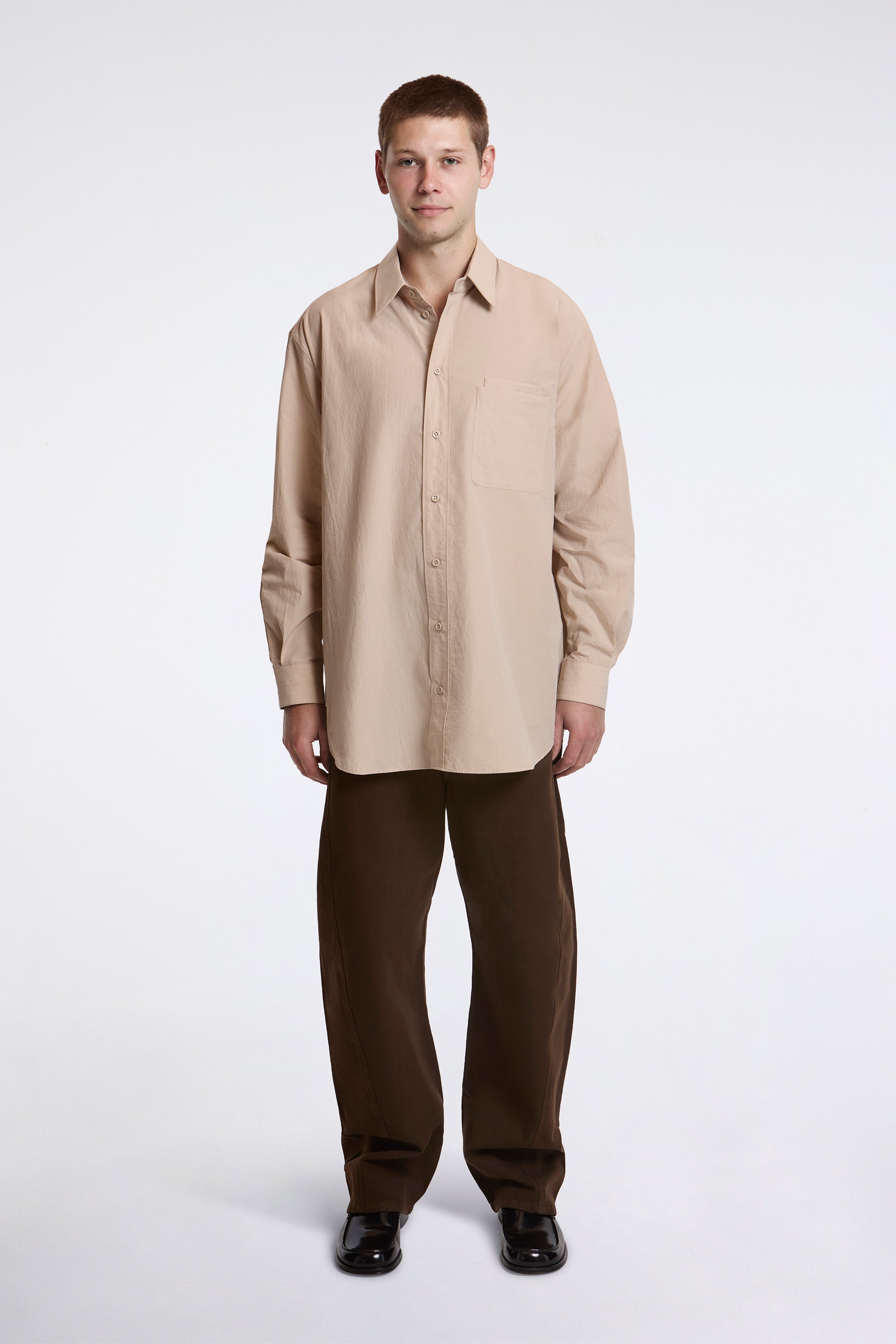 Twisted Belted Pants Cacao