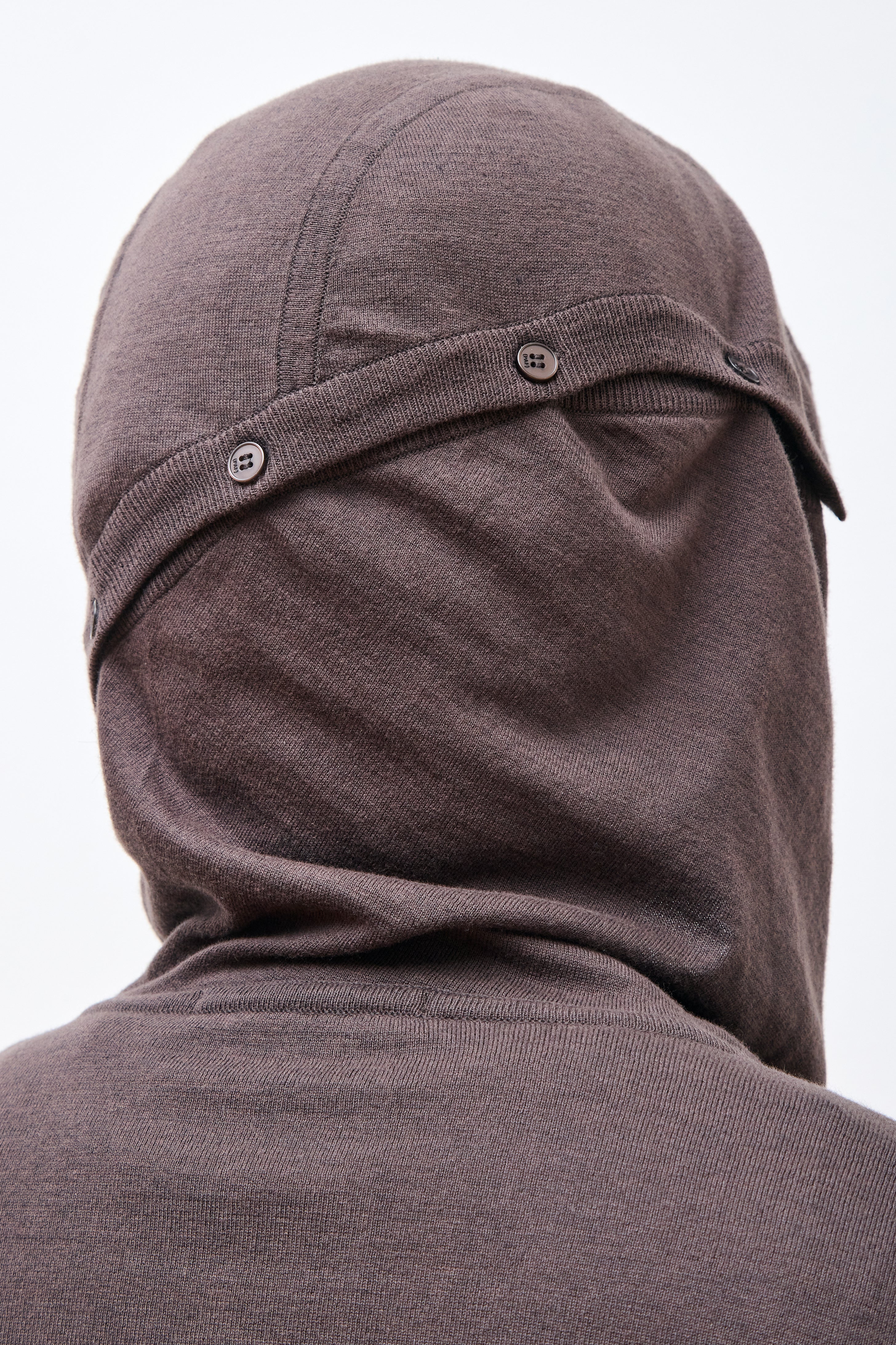 8.0 Knit Hoodie Center Brown