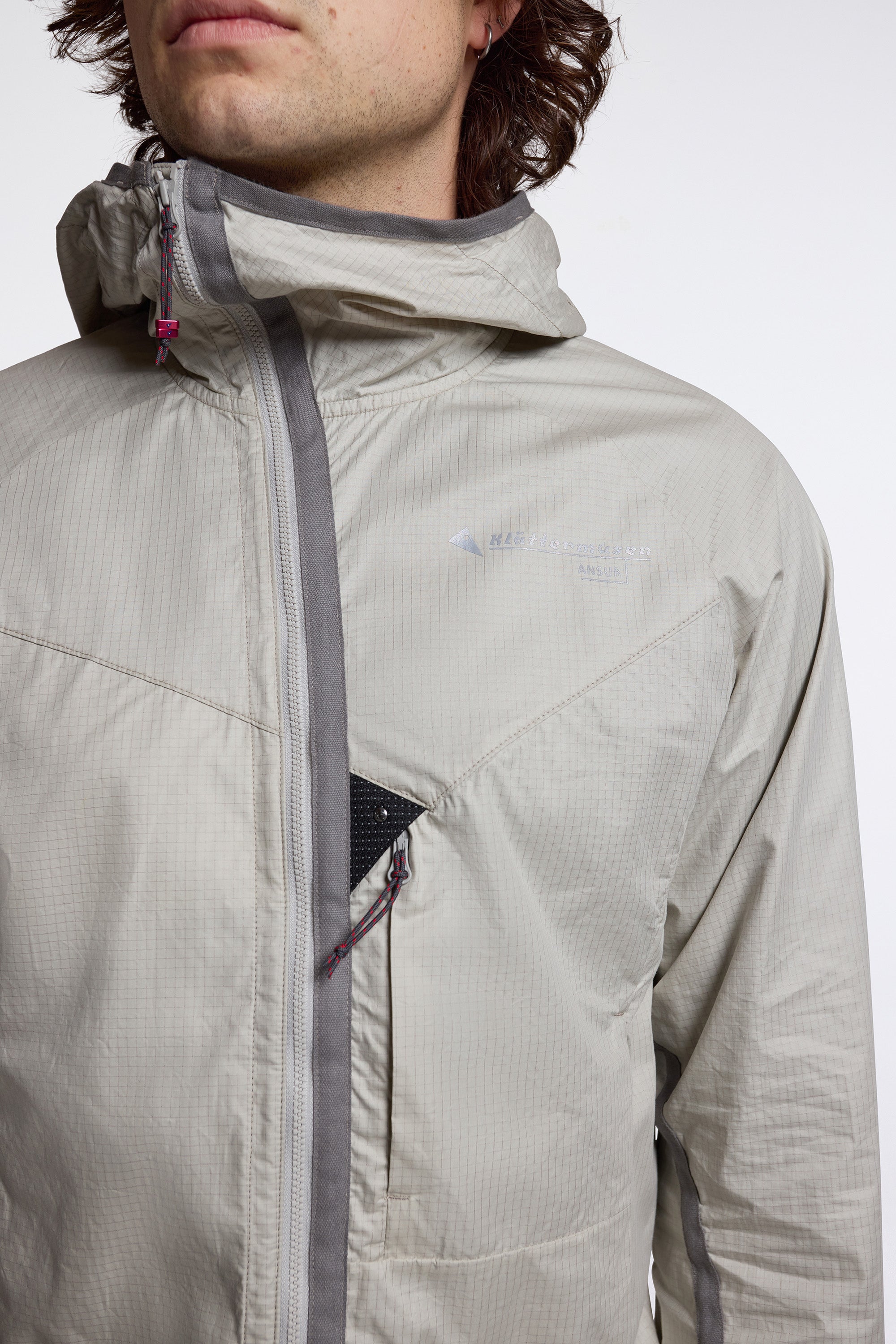 Ansur Hooded Wind Jacket M'S Dove Raven