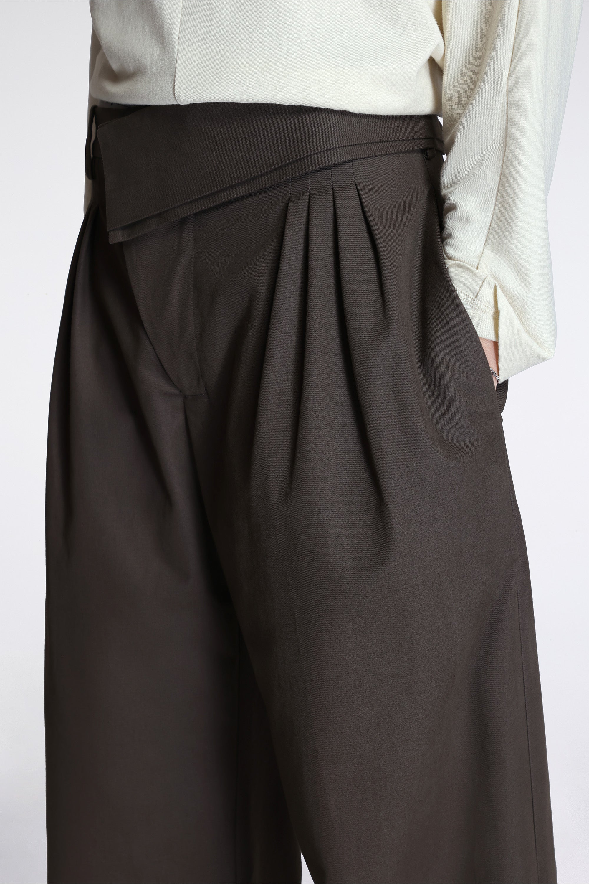 Dieze Wide Trousers Khaki