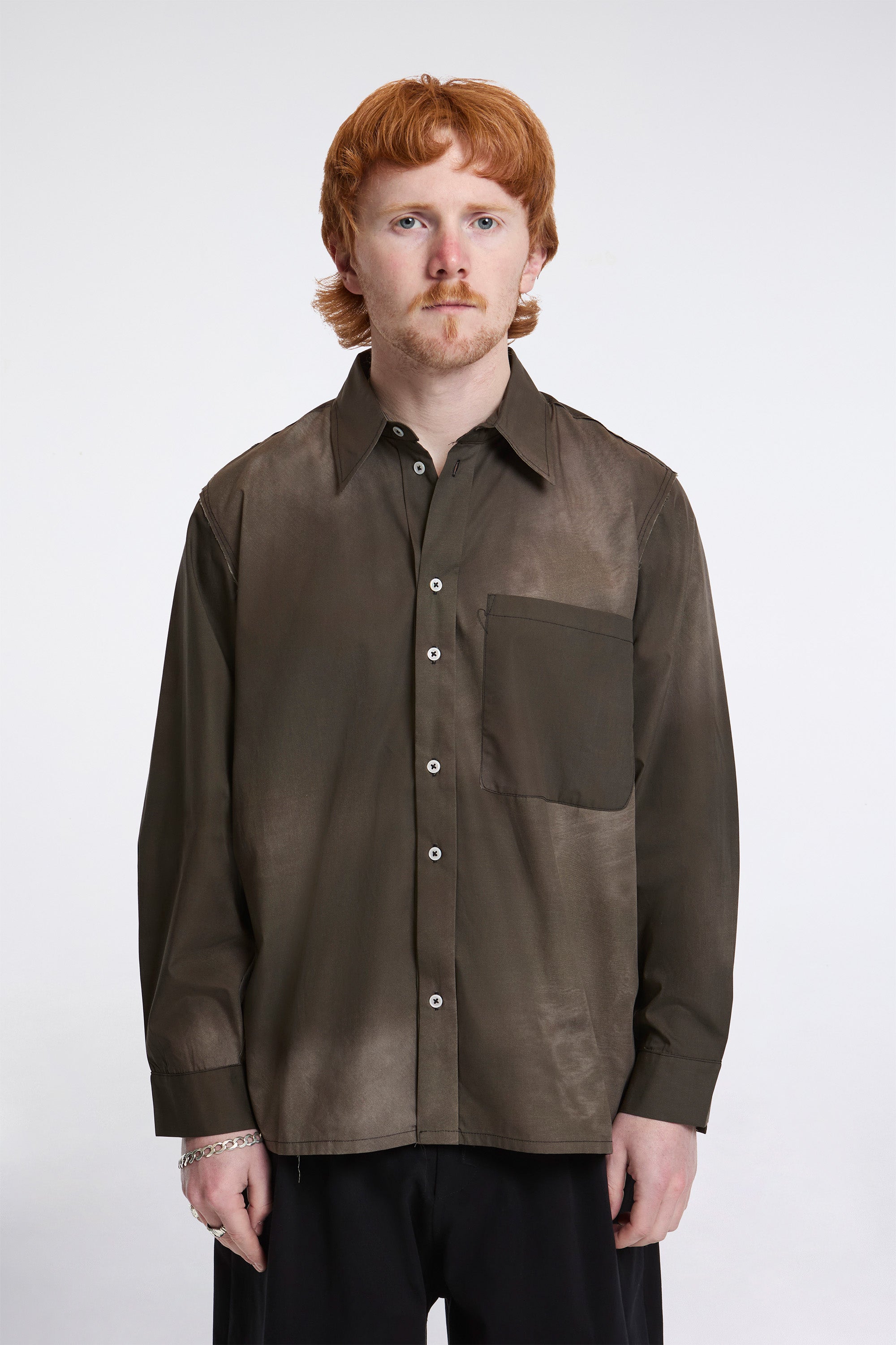 Basic Shirt Black Sunfade Print