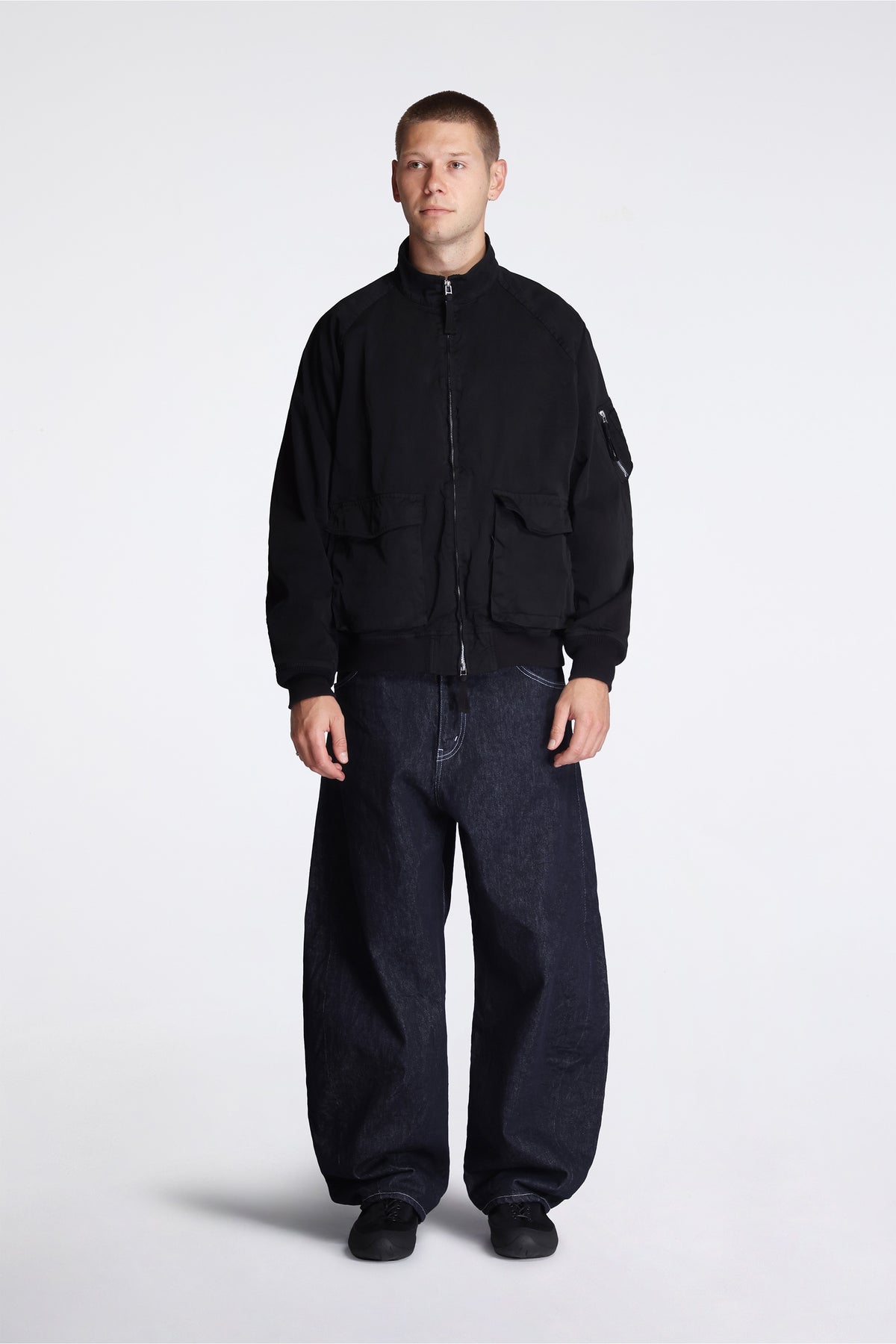 Utility Bomber Jacket Black