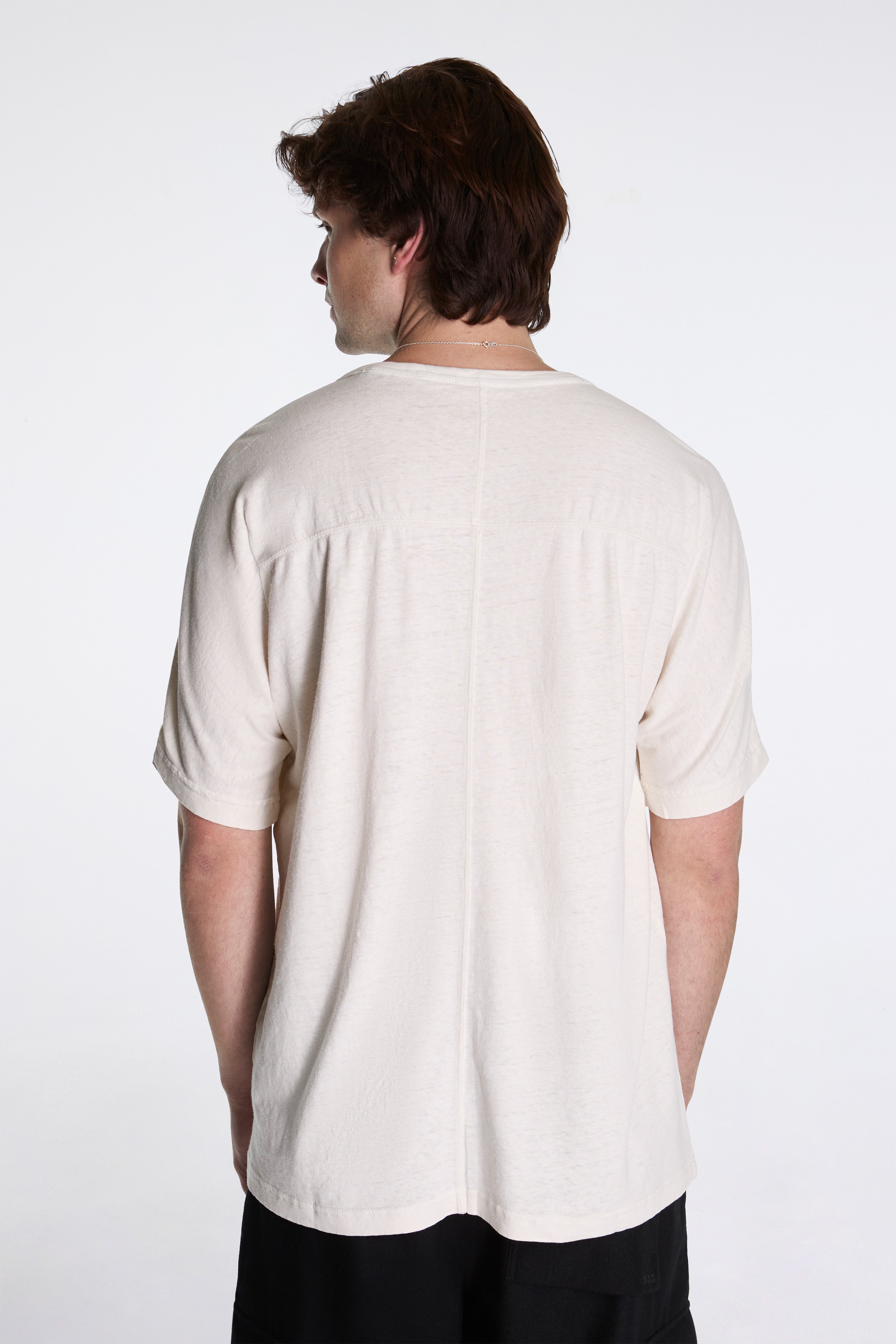 Hemp Cross Oversized T-Shirt White