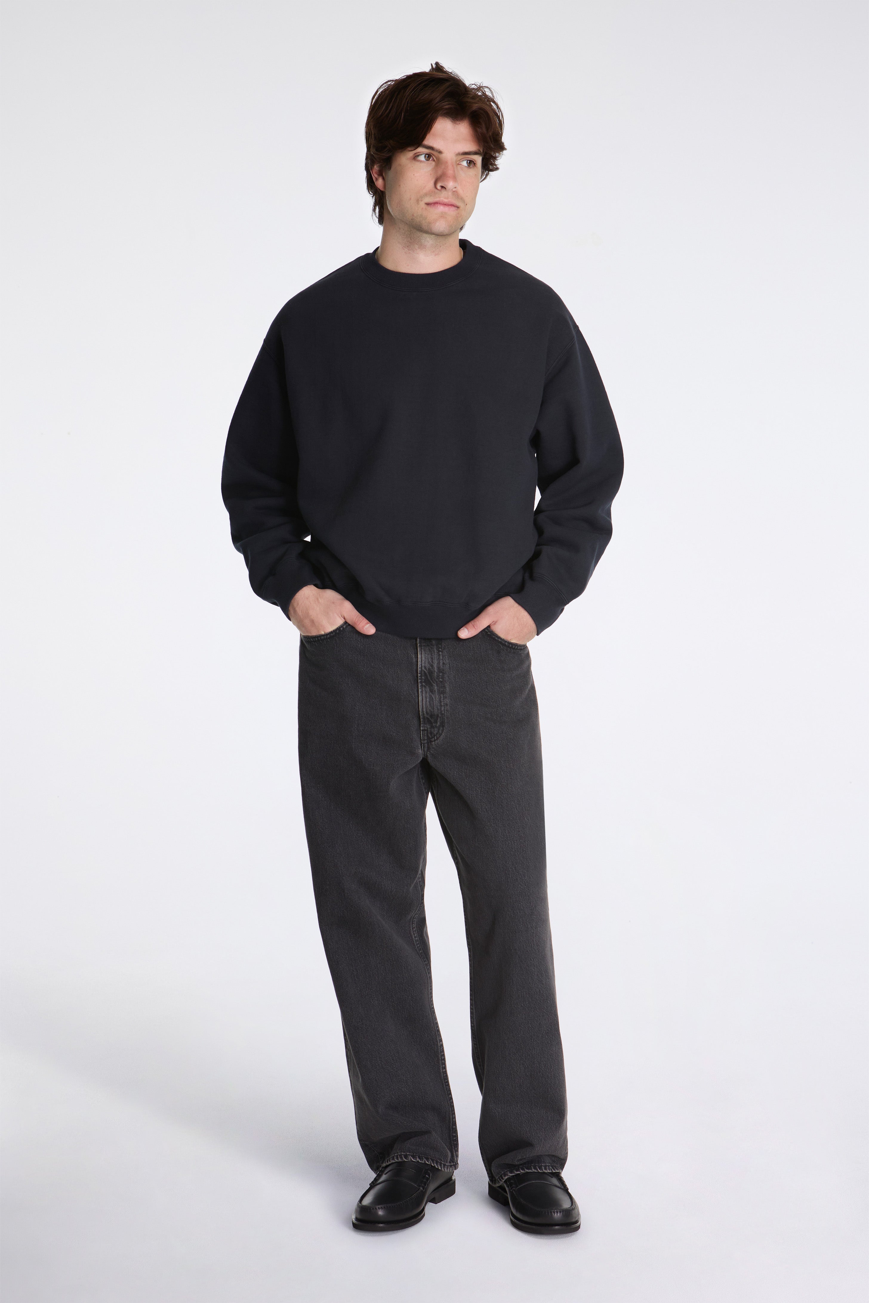 Relax Fit Densely Knit Sweat Shirt