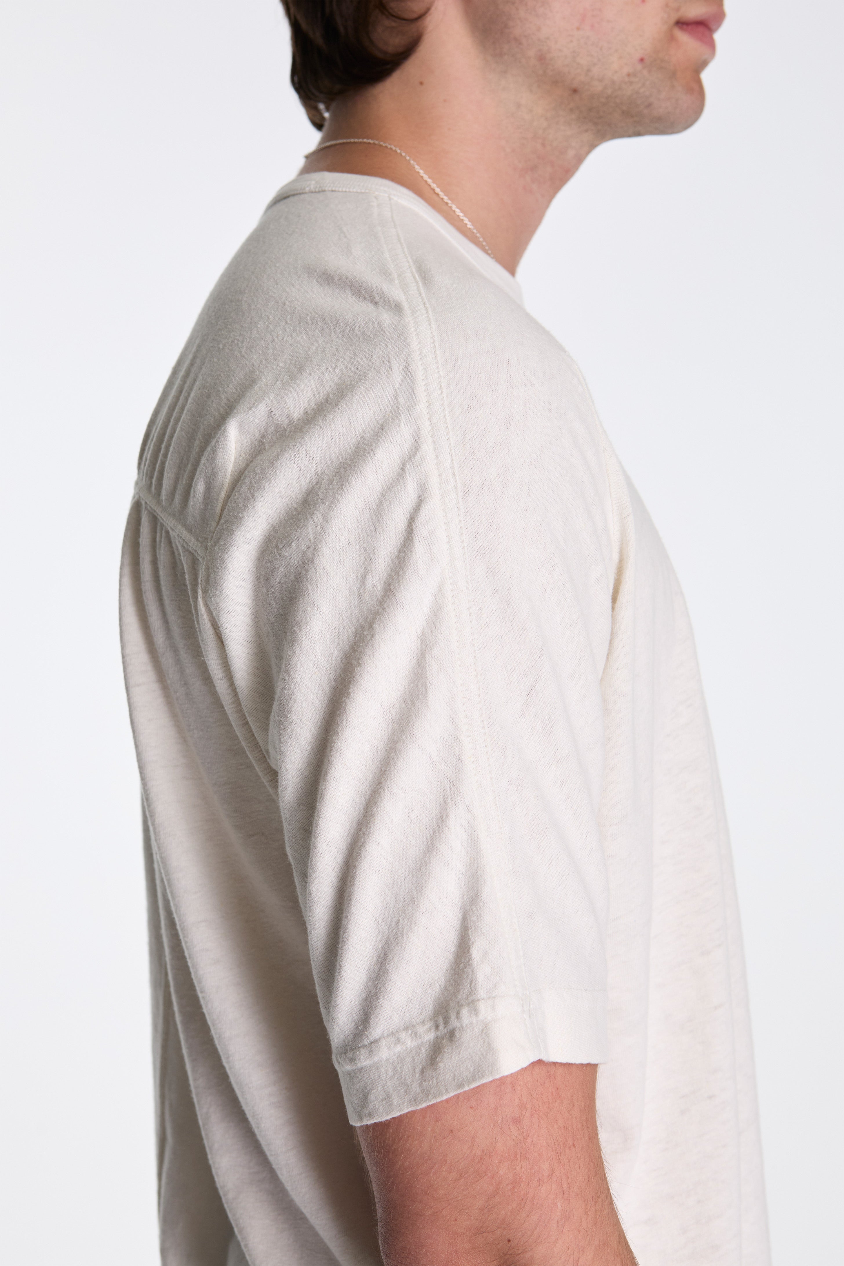 Hemp Cross Oversized T-Shirt White