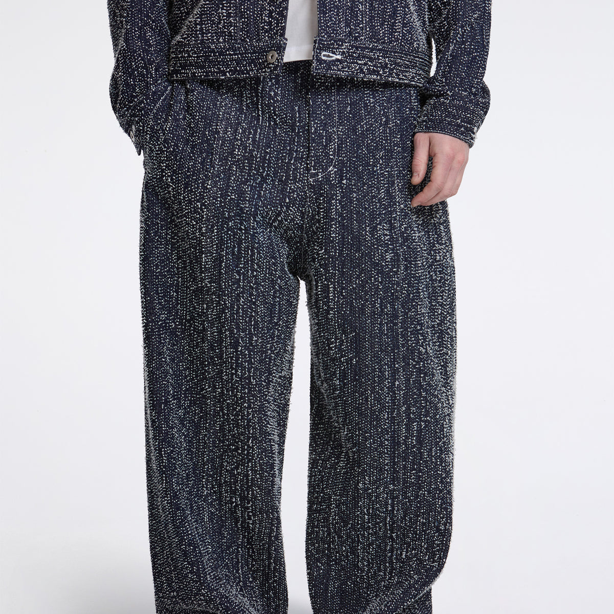 Sage Nation Welt Trouser Denim Snow Nep | HAVN